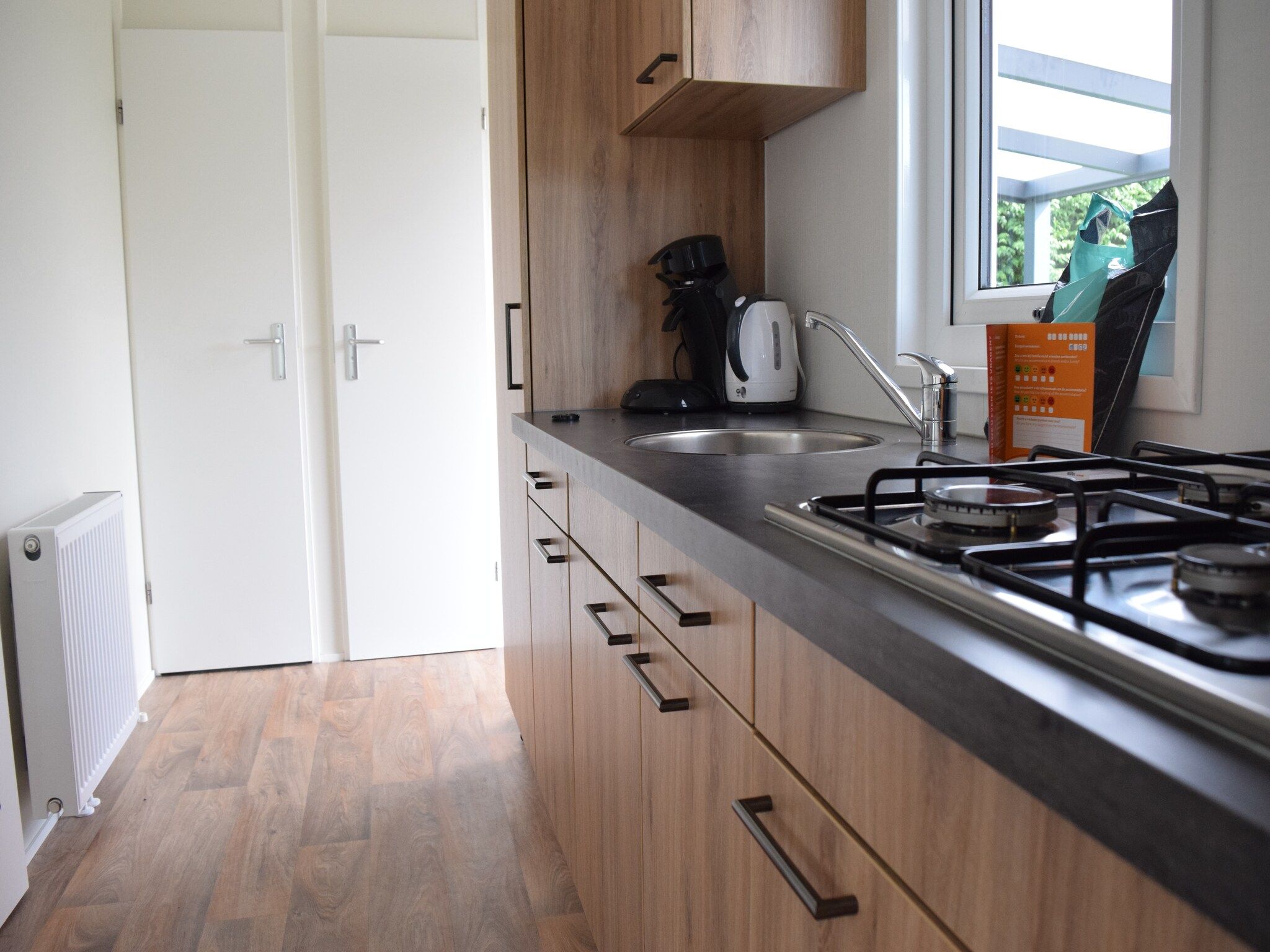 De keuken van Recreatiepark de Boshoek 4 in Voorthuizen