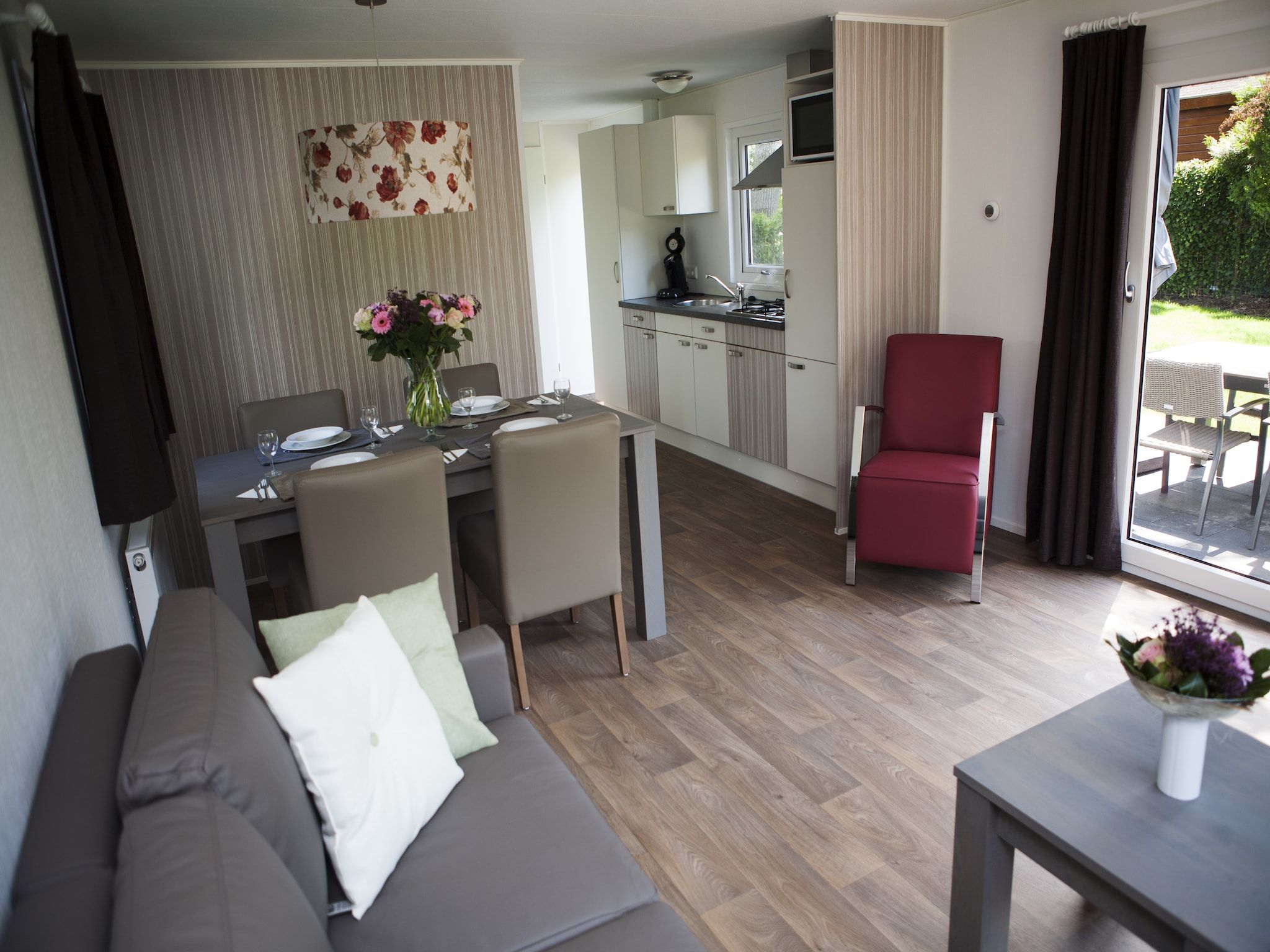 De keuken van Recreatiepark de Boshoek 5 in Voorthuizen