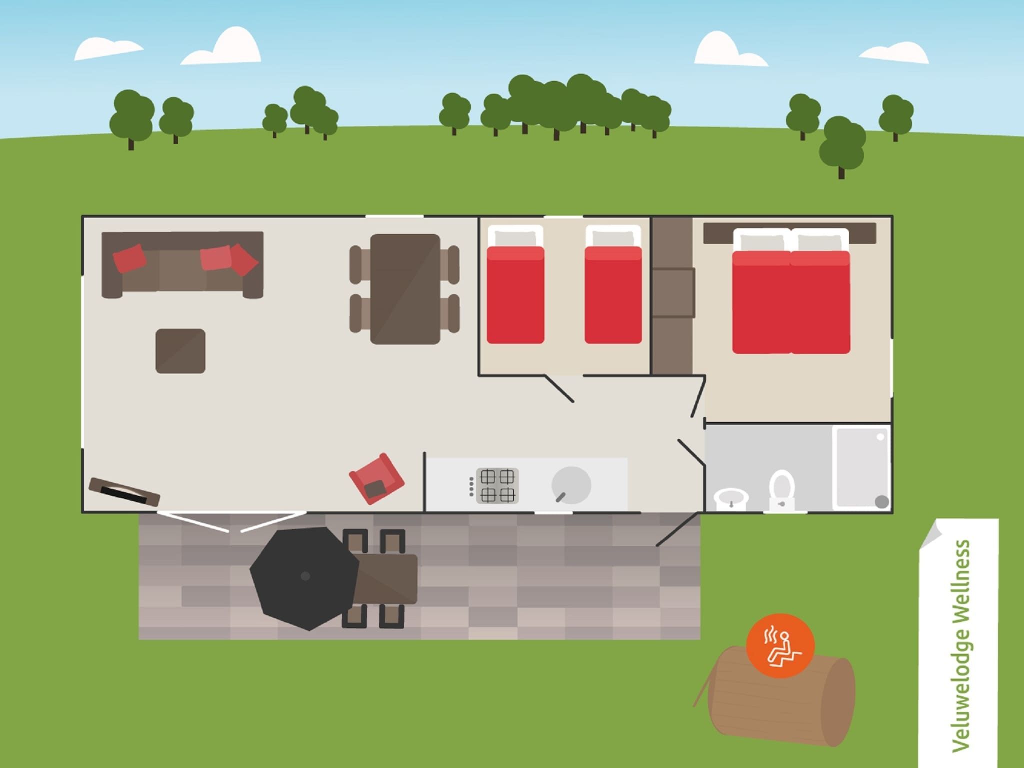 Voorzieningen bij Recreatiepark de Boshoek 5 in Voorthuizen