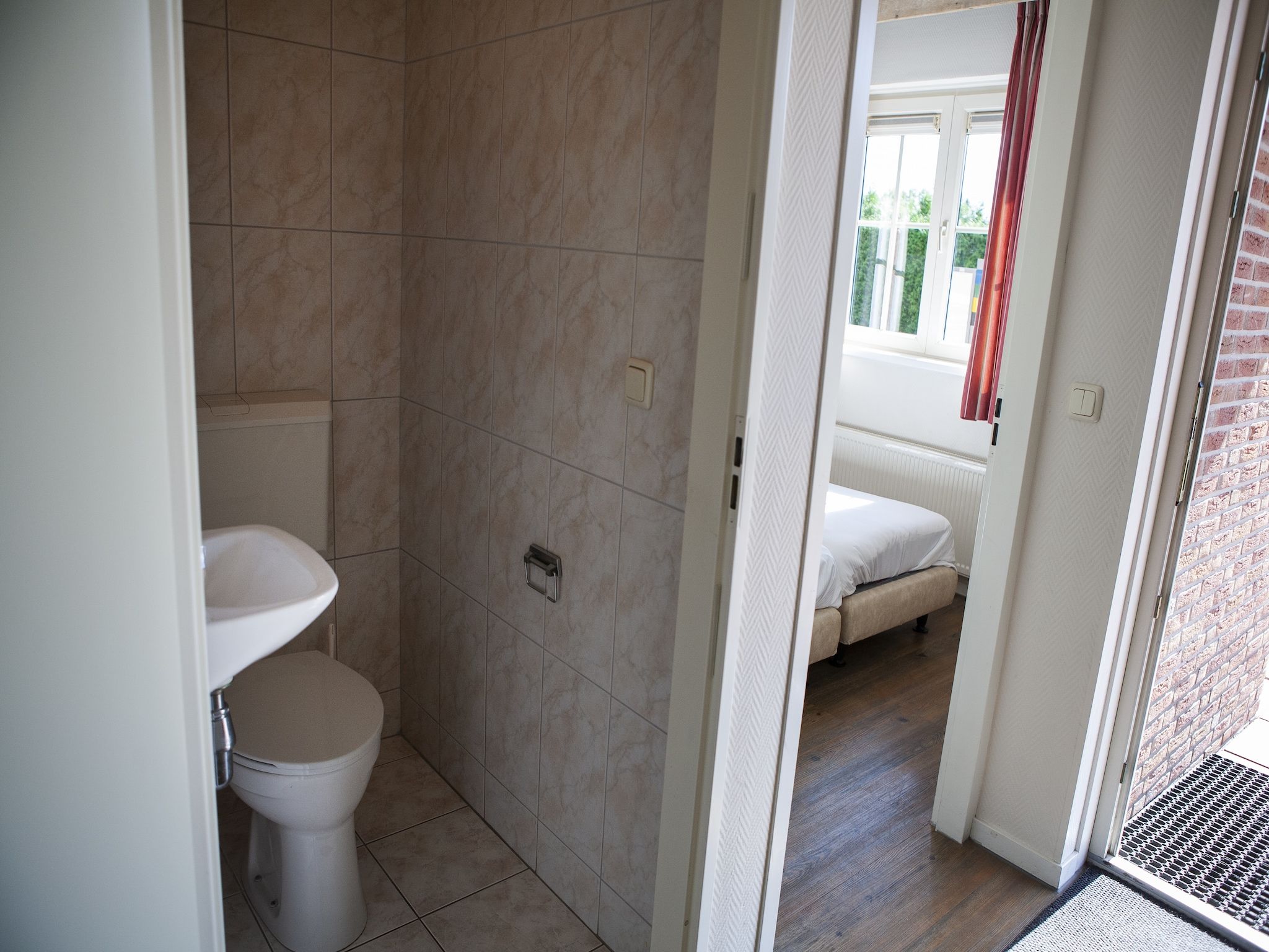 De badkamer van Recreatiepark de Boshoek 12 in Voorthuizen