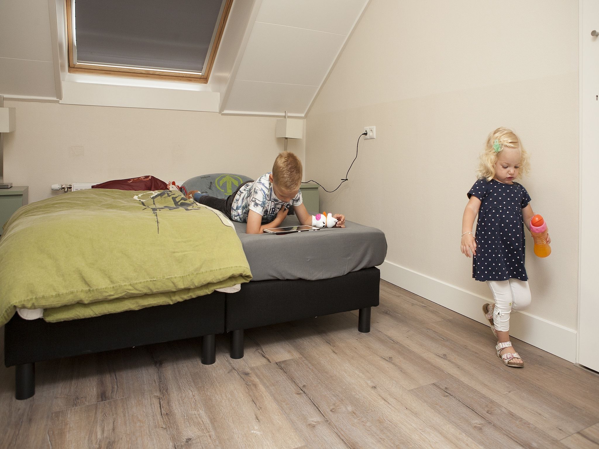 Een slaapkamer van Recreatiepark de Boshoek 18 in Voorthuizen