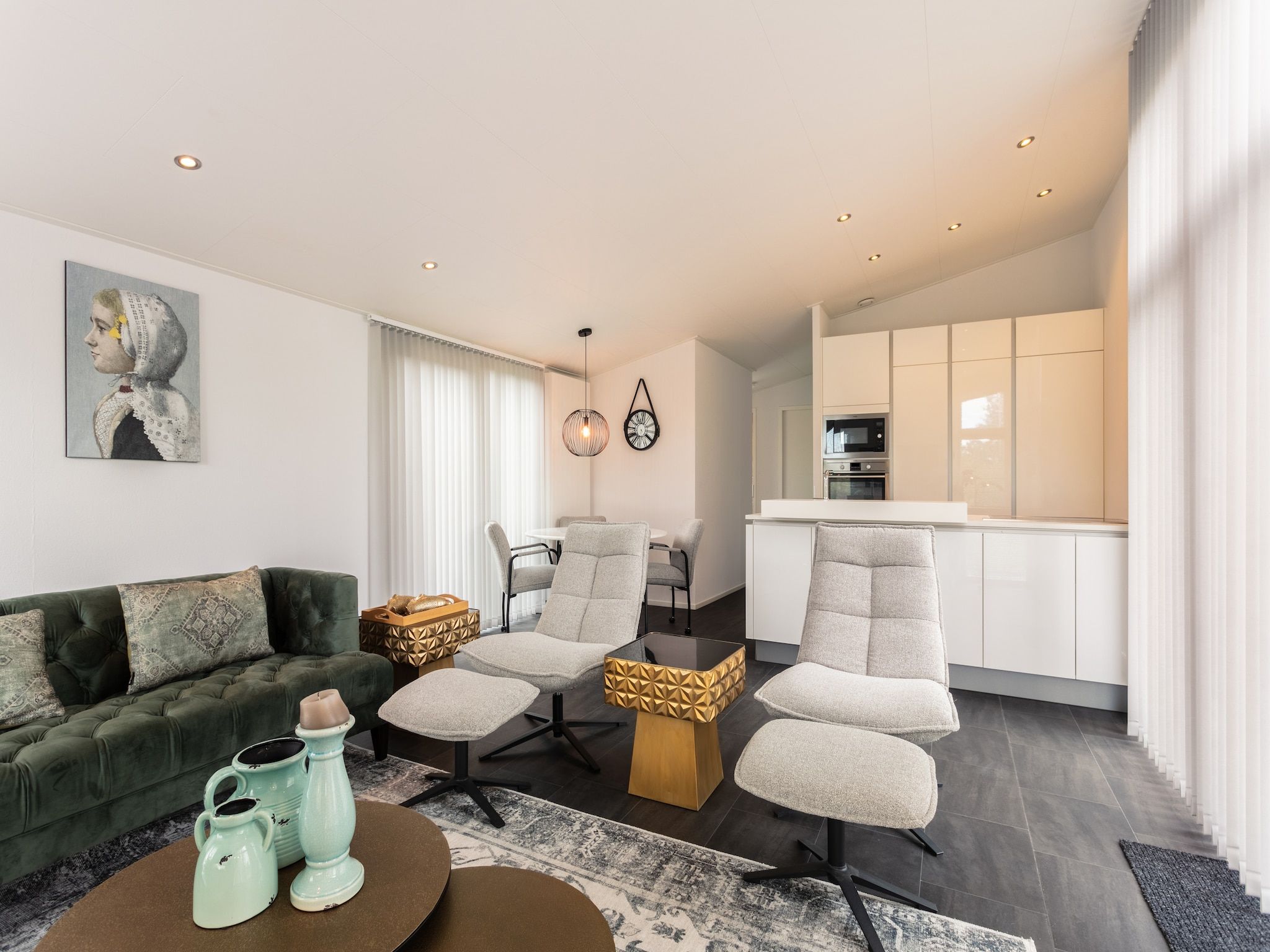 De woonkamer van Water Resort Oosterschelde 70 in Wemeldinge