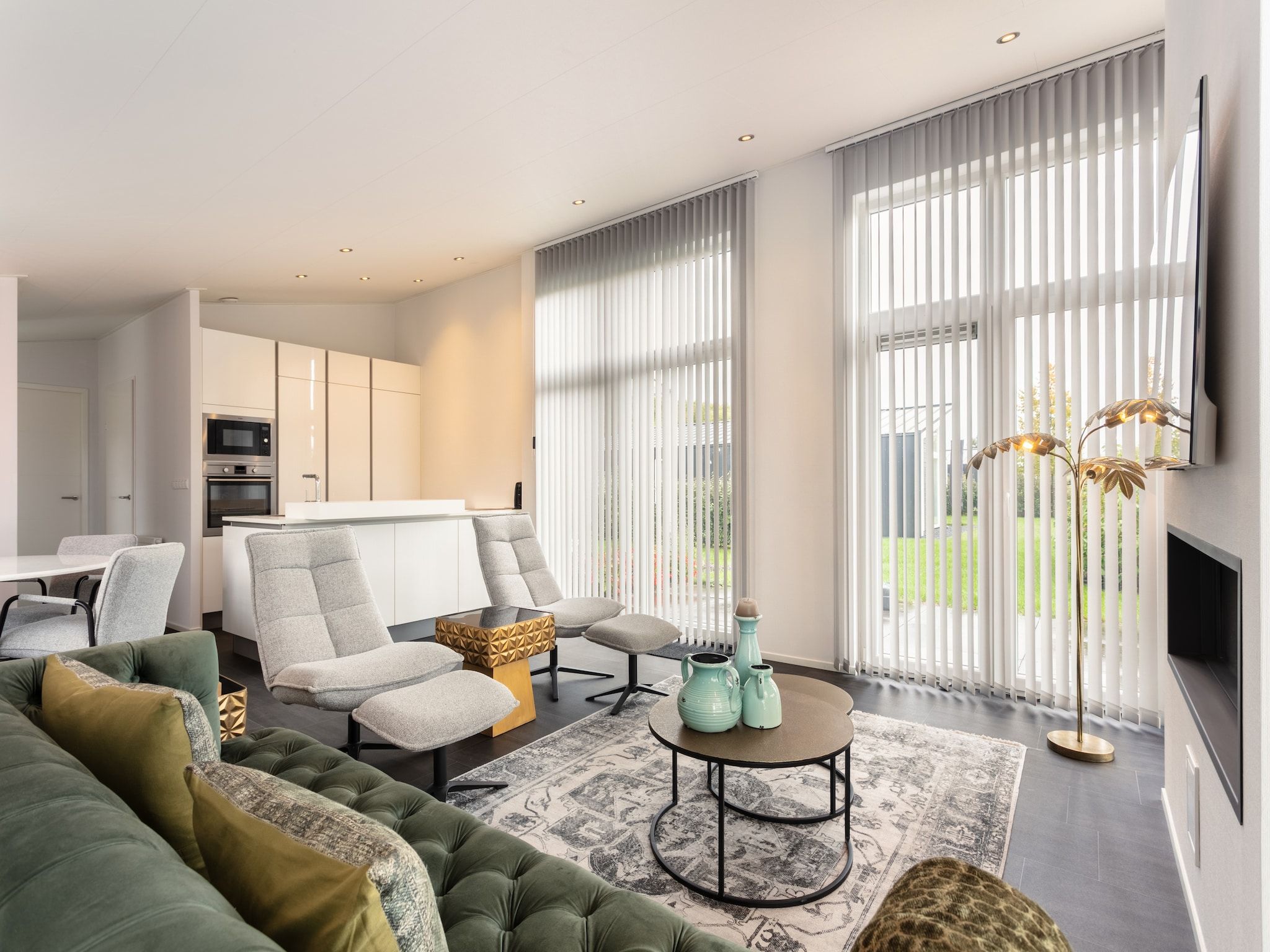 De woonkamer van Water Resort Oosterschelde 70 in Wemeldinge