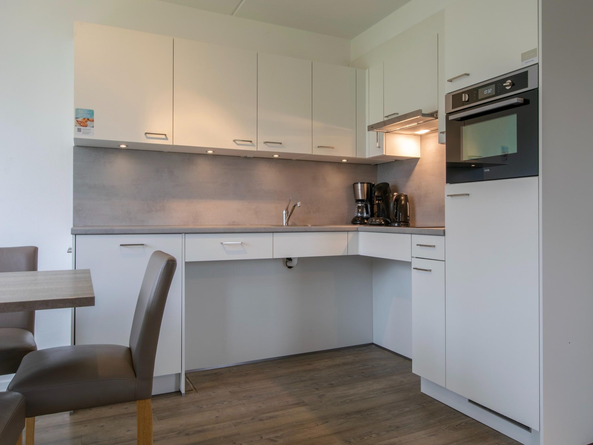 De keuken van Vakantiepark de Soeten Haert 17 in Renesse