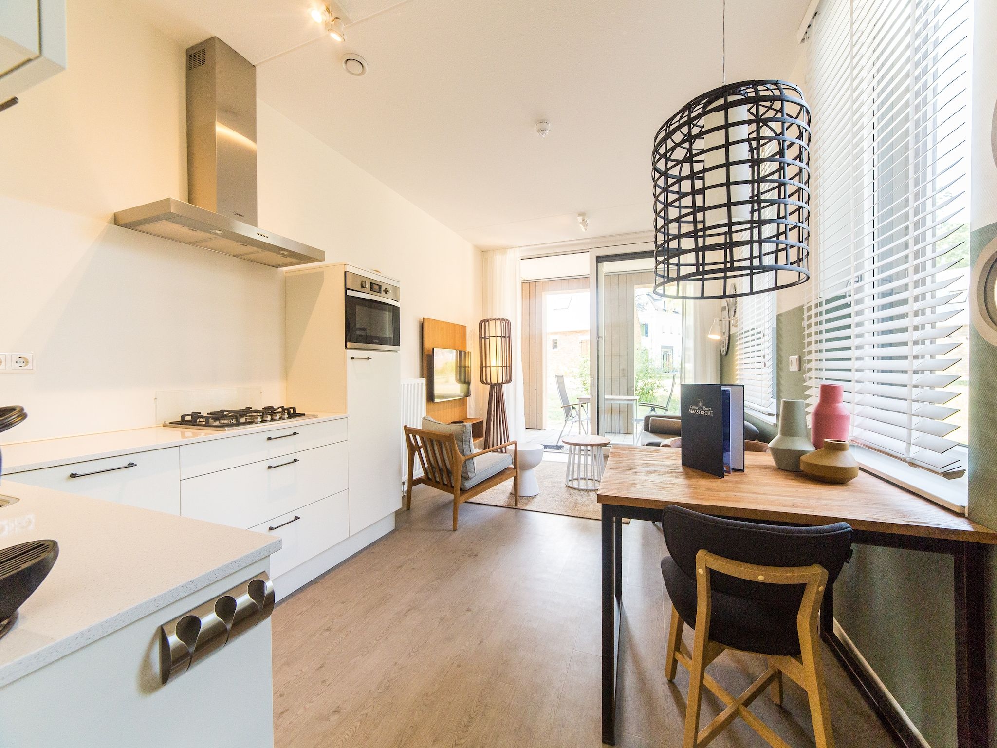 De eetkamer van Resort Maastricht 8 in Maastricht