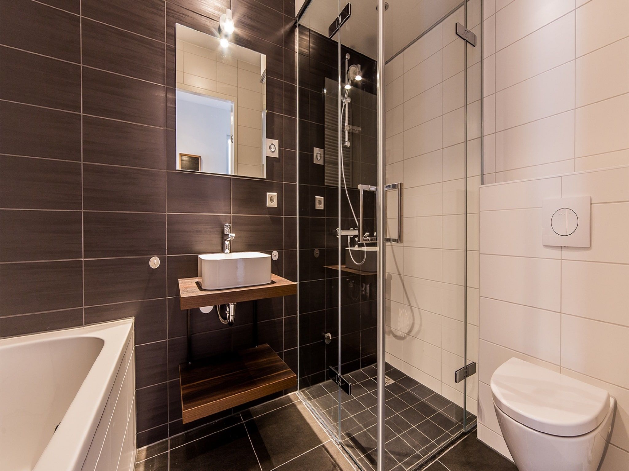 De badkamer van Resort Maastricht 8 in Maastricht