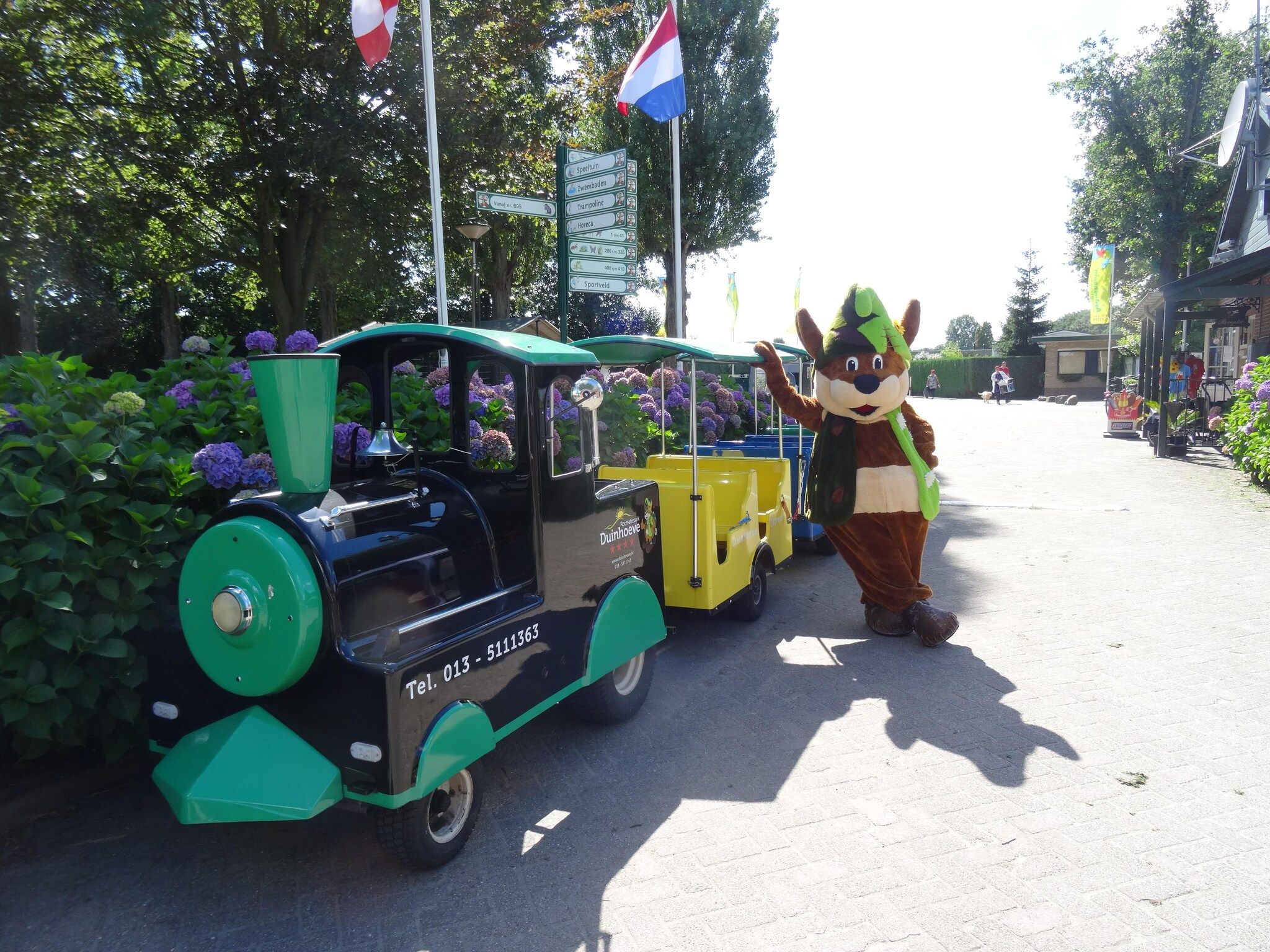 Parkfaciliteiten bij Recreatiepark Duinhoeve 5 in Udenhout