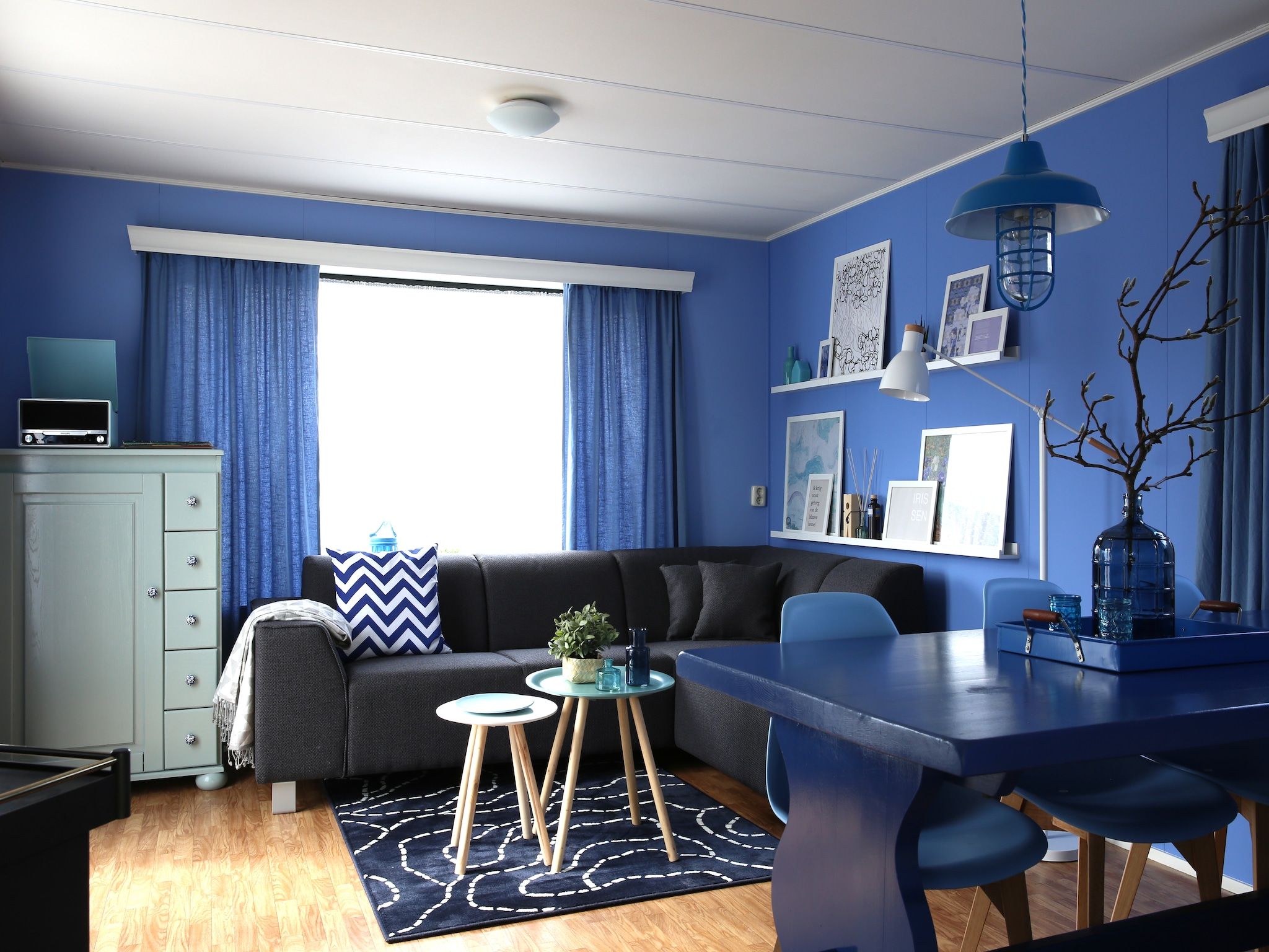 De woonkamer van Recreatiepark Duinhoeve 6 in Udenhout