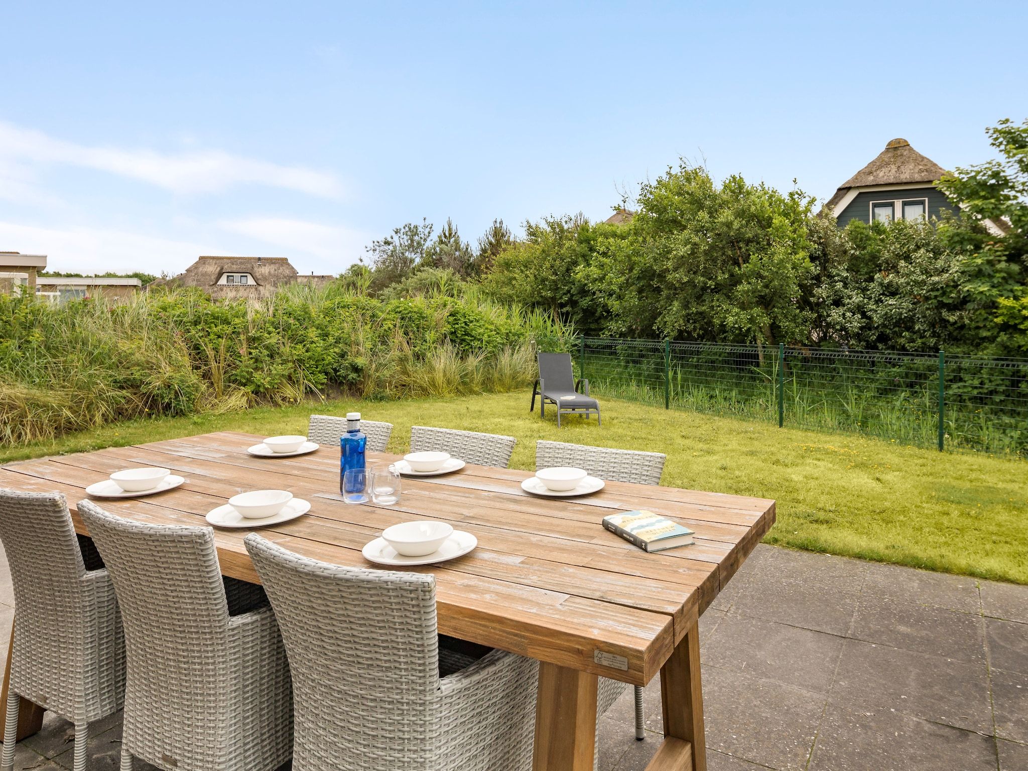 De tuin van Vakantiepark Duynzicht 1 in Julianadorp