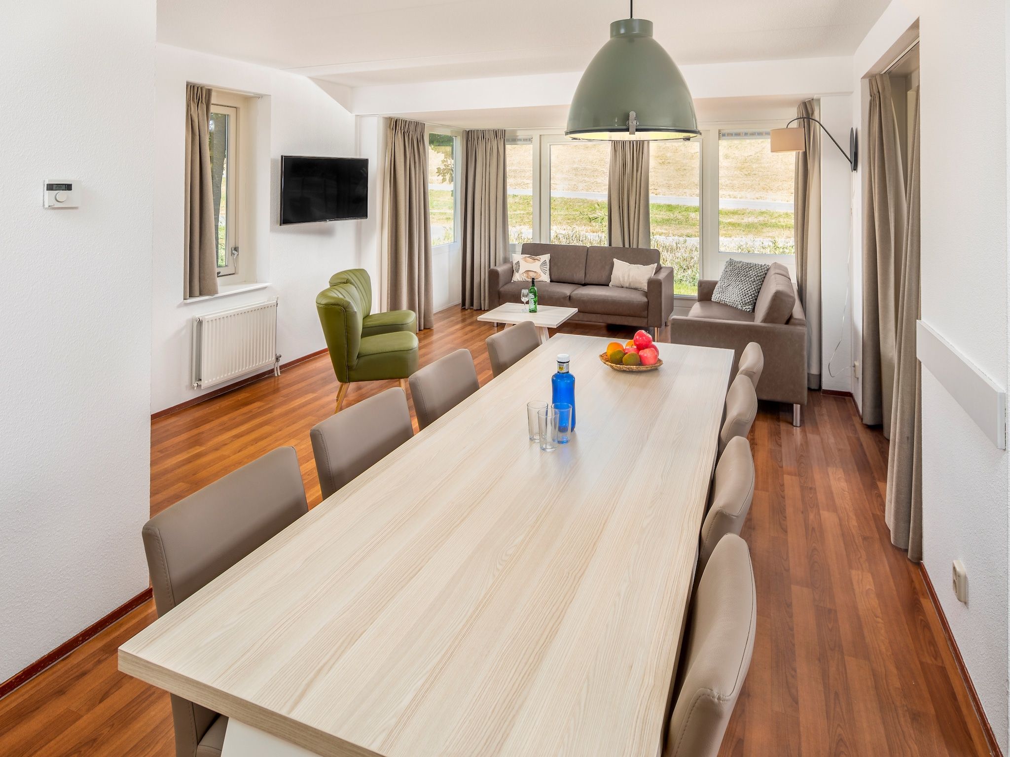 De eetkamer van Aquadelta 29 in Bruinisse