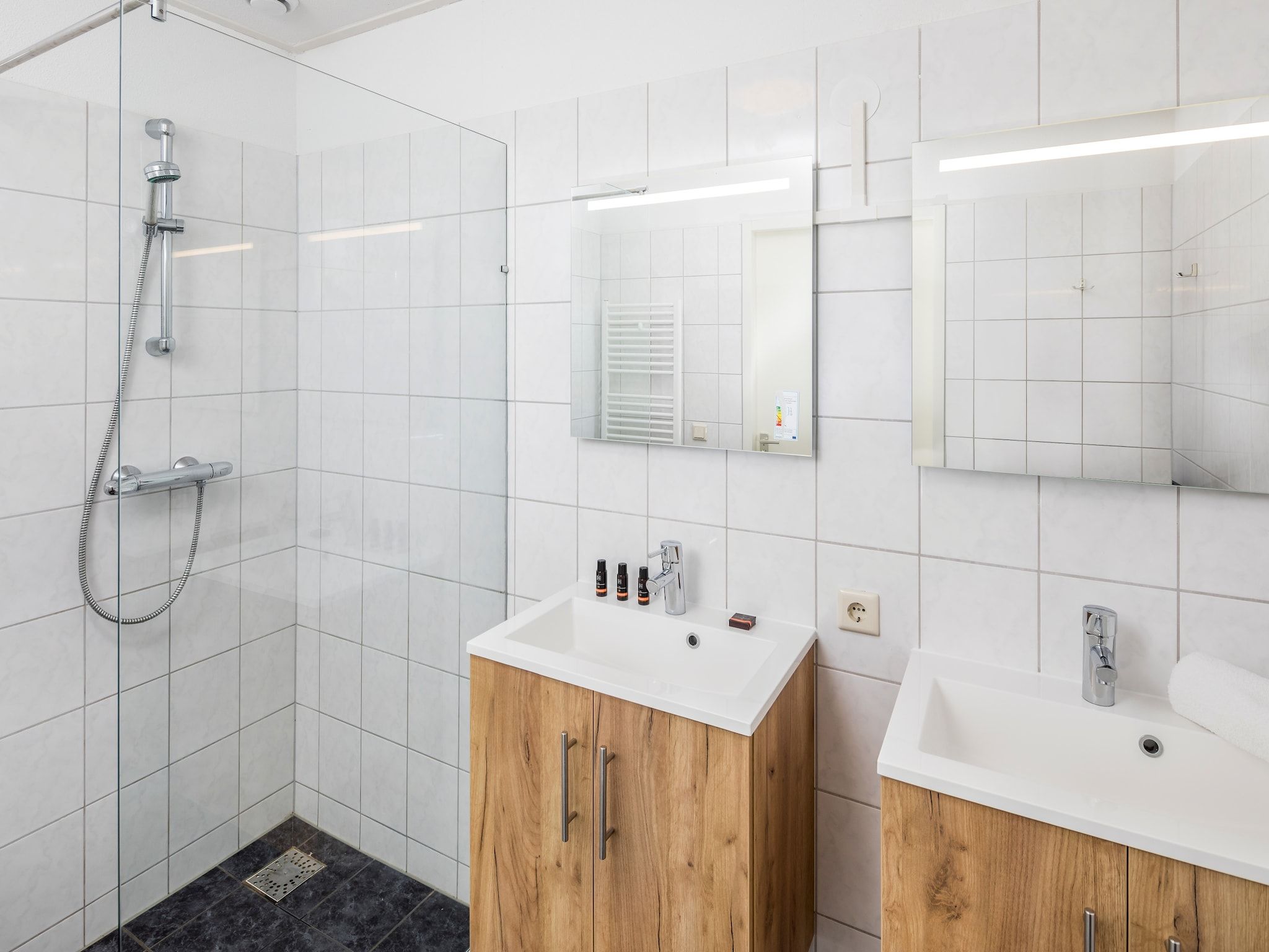 De badkamer van Aquadelta 31 in Bruinisse