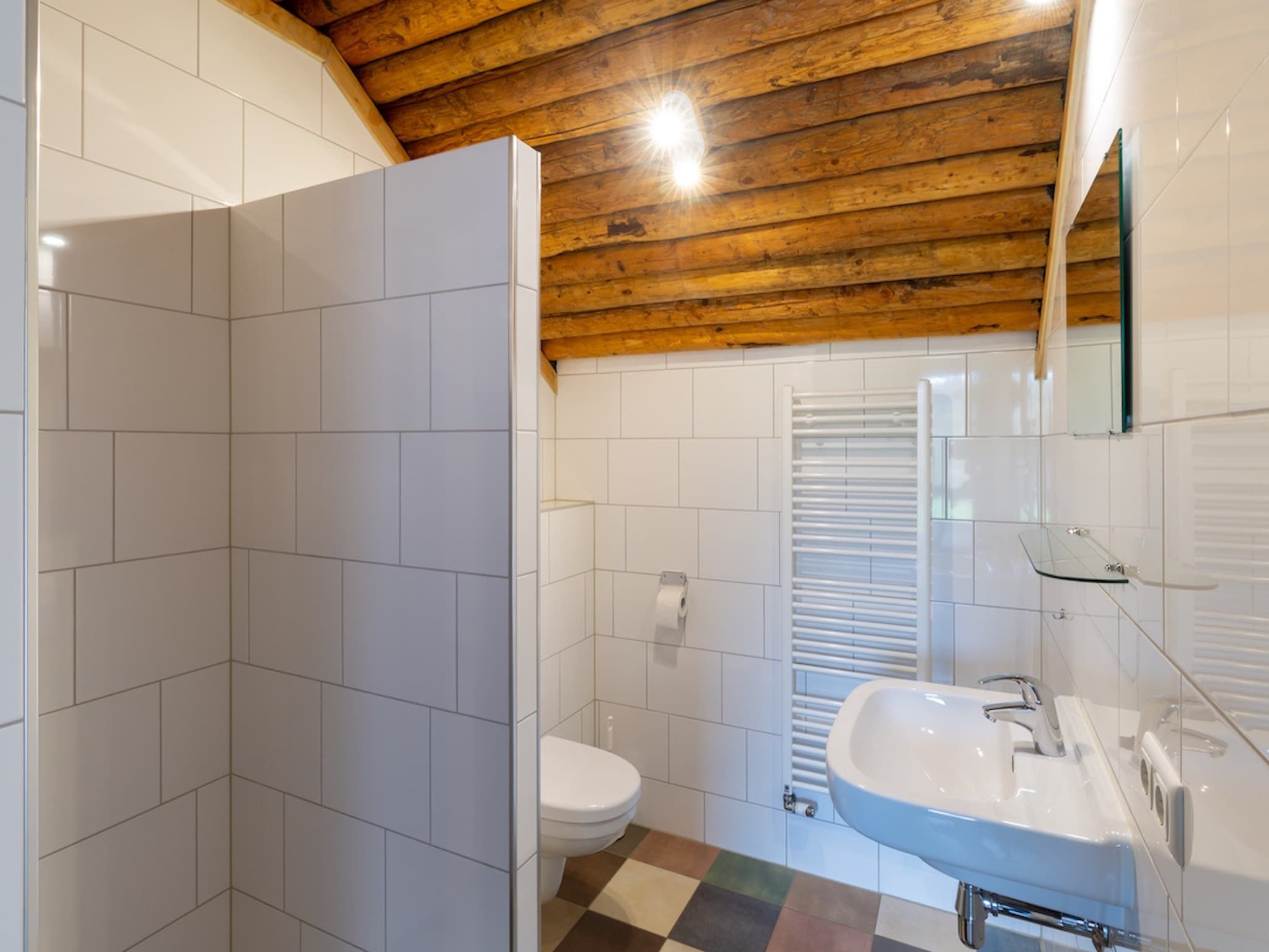 De badkamer van Koe in de Kost 3 in Heeten