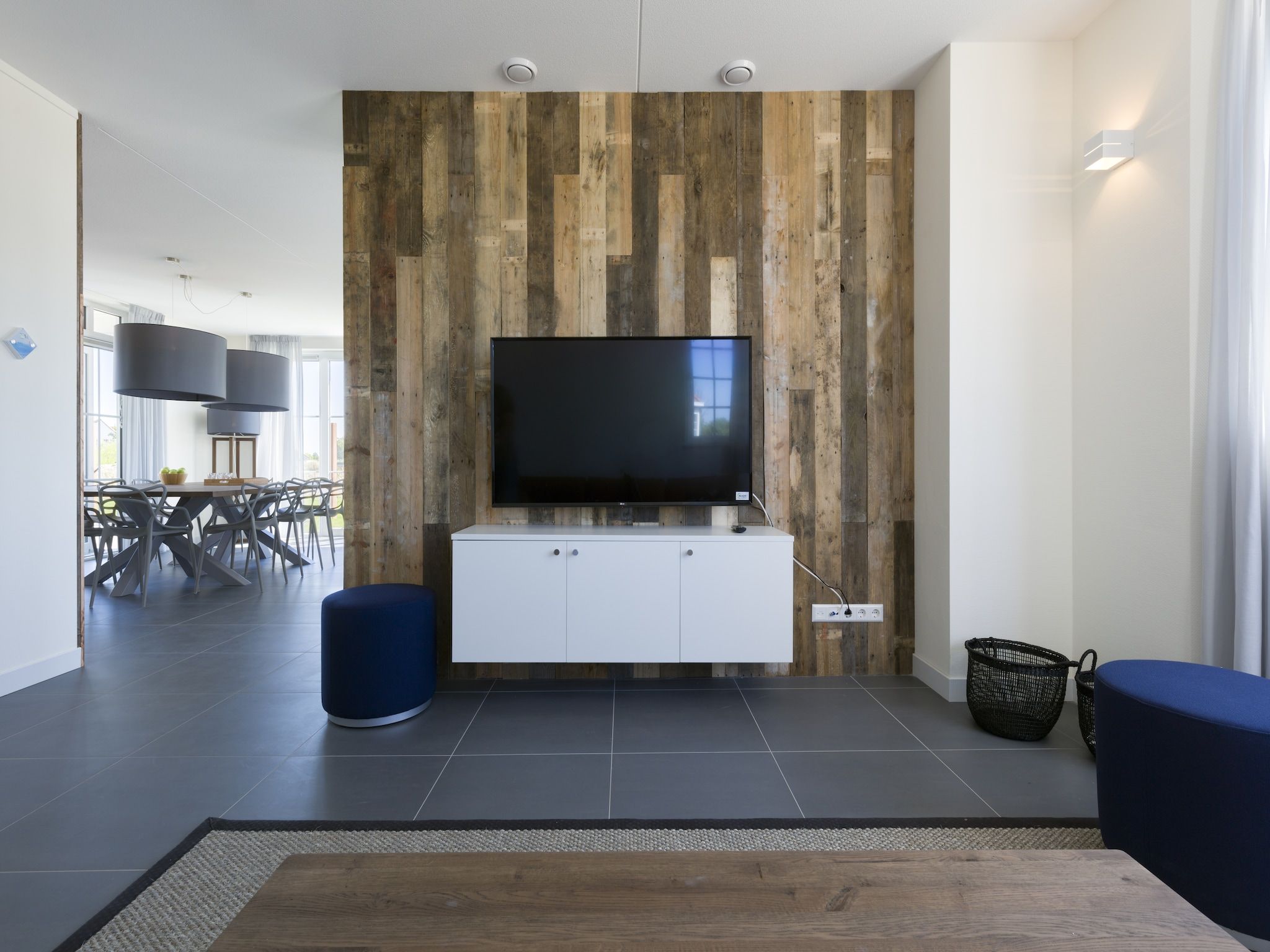 De woonkamer van Resort De Parade in Cadzand-Bad