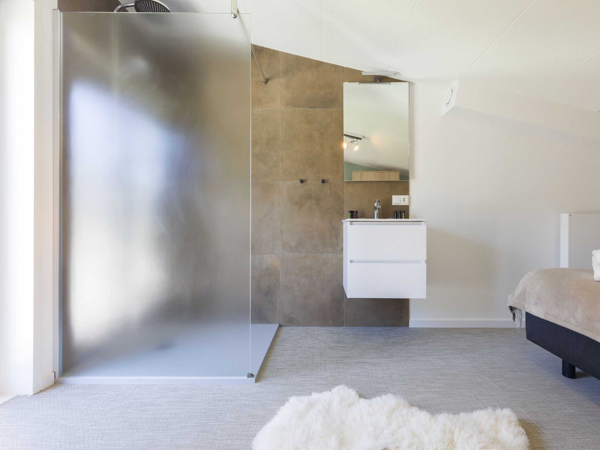 De badkamer van Noordzee Resort Vlissingen 2 in Vlissingen