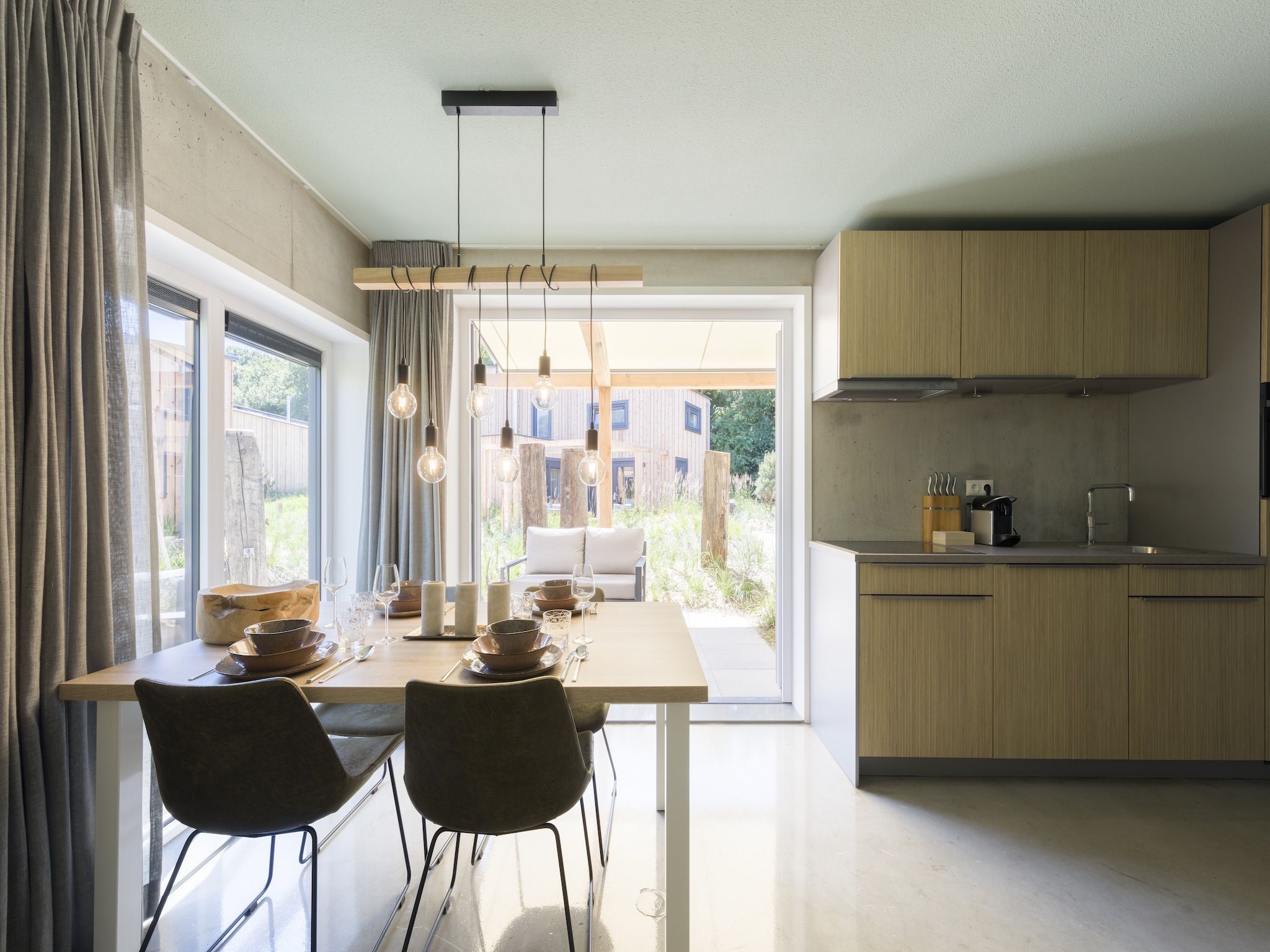 De keuken van Noordzee Resort Vlissingen 2 in Vlissingen