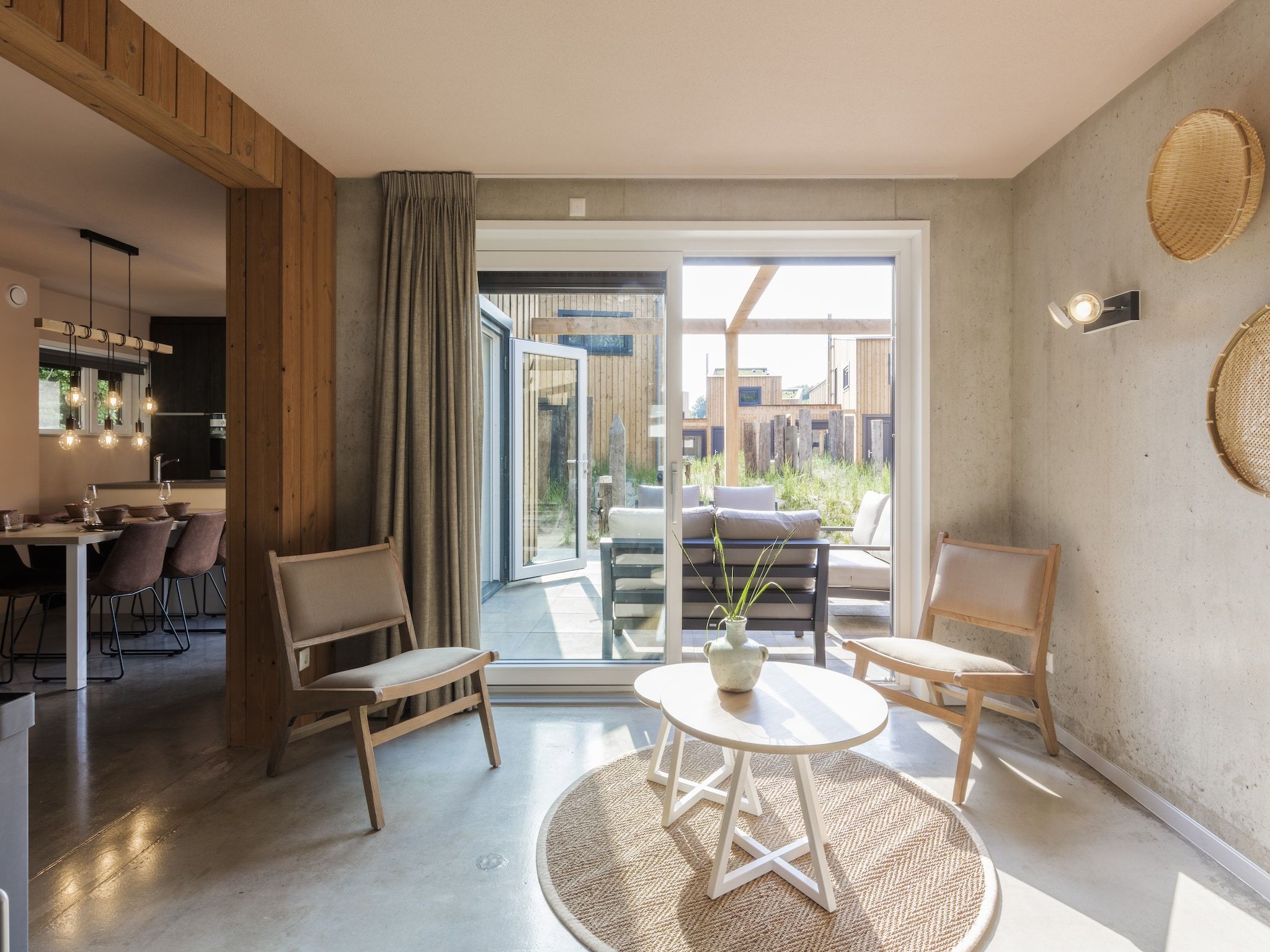 De woonkamer van Noordzee Resort Vlissingen 3 in Vlissingen