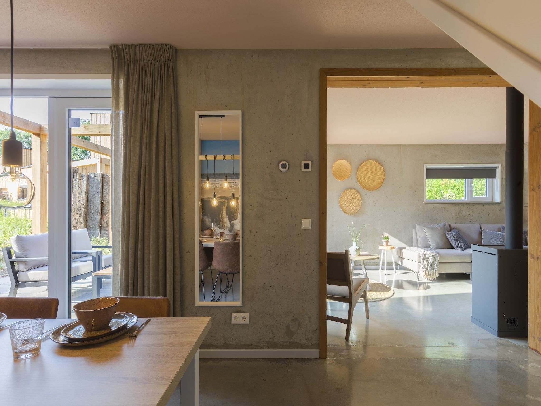 De woonkamer van Noordzee Resort Vlissingen 3 in Vlissingen