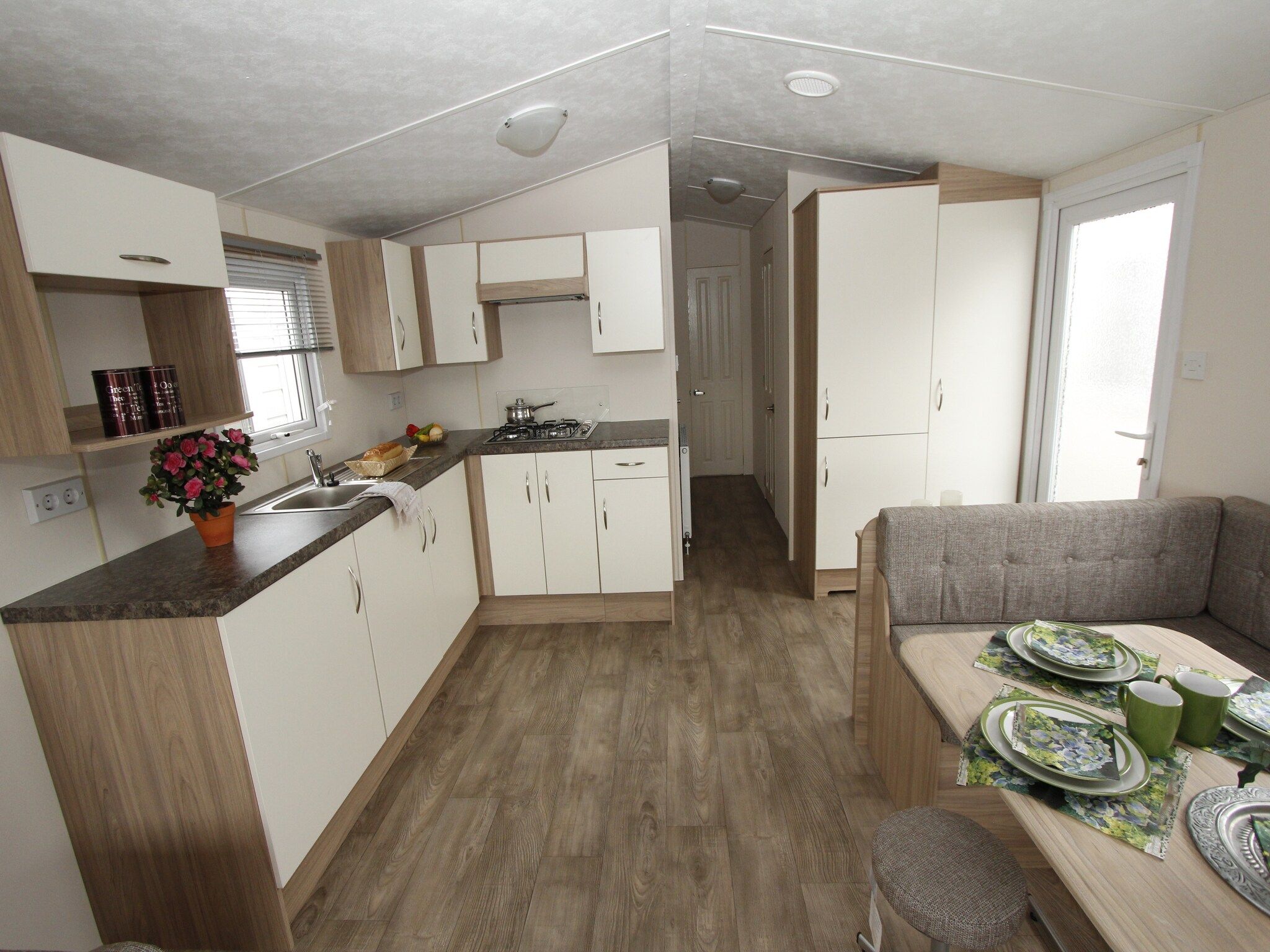 De keuken van Recreatiepark Duinhoeve 12 in Udenhout