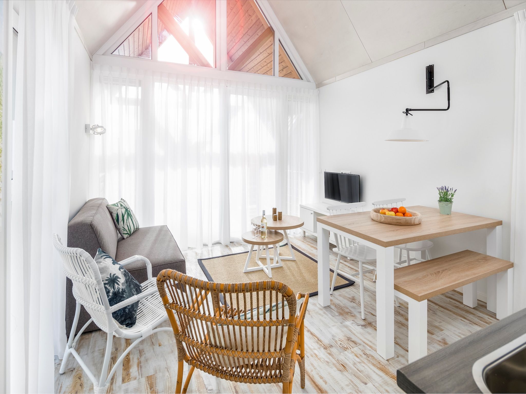 De woonkamer van Beach Resort Nieuwvliet-Bad 1 in Nieuwvliet-Bad