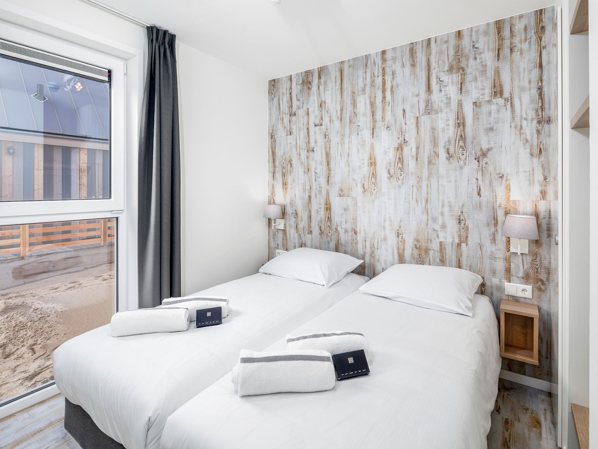 Een slaapkamer van Beach Resort Nieuwvliet-Bad 1 in Nieuwvliet-Bad