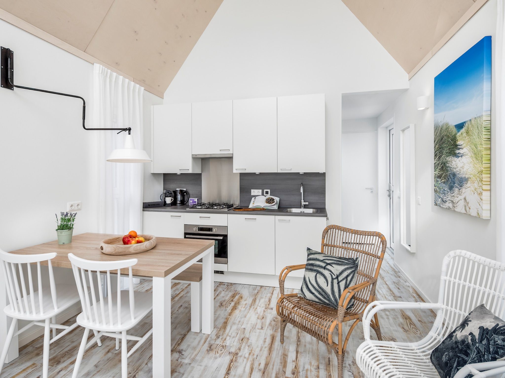 De keuken van Beach Resort Nieuwvliet-Bad 1 in Nieuwvliet-Bad