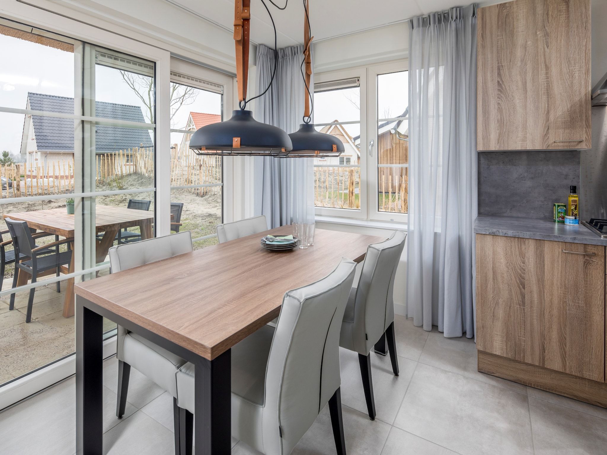 De keuken van Beach Resort Nieuwvliet-Bad 2 in Nieuwvliet-Bad