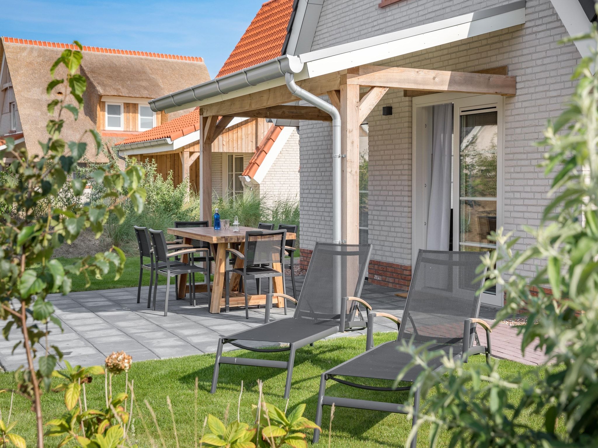 De tuin van Beach Resort Nieuwvliet-Bad 4 in Nieuwvliet-Bad