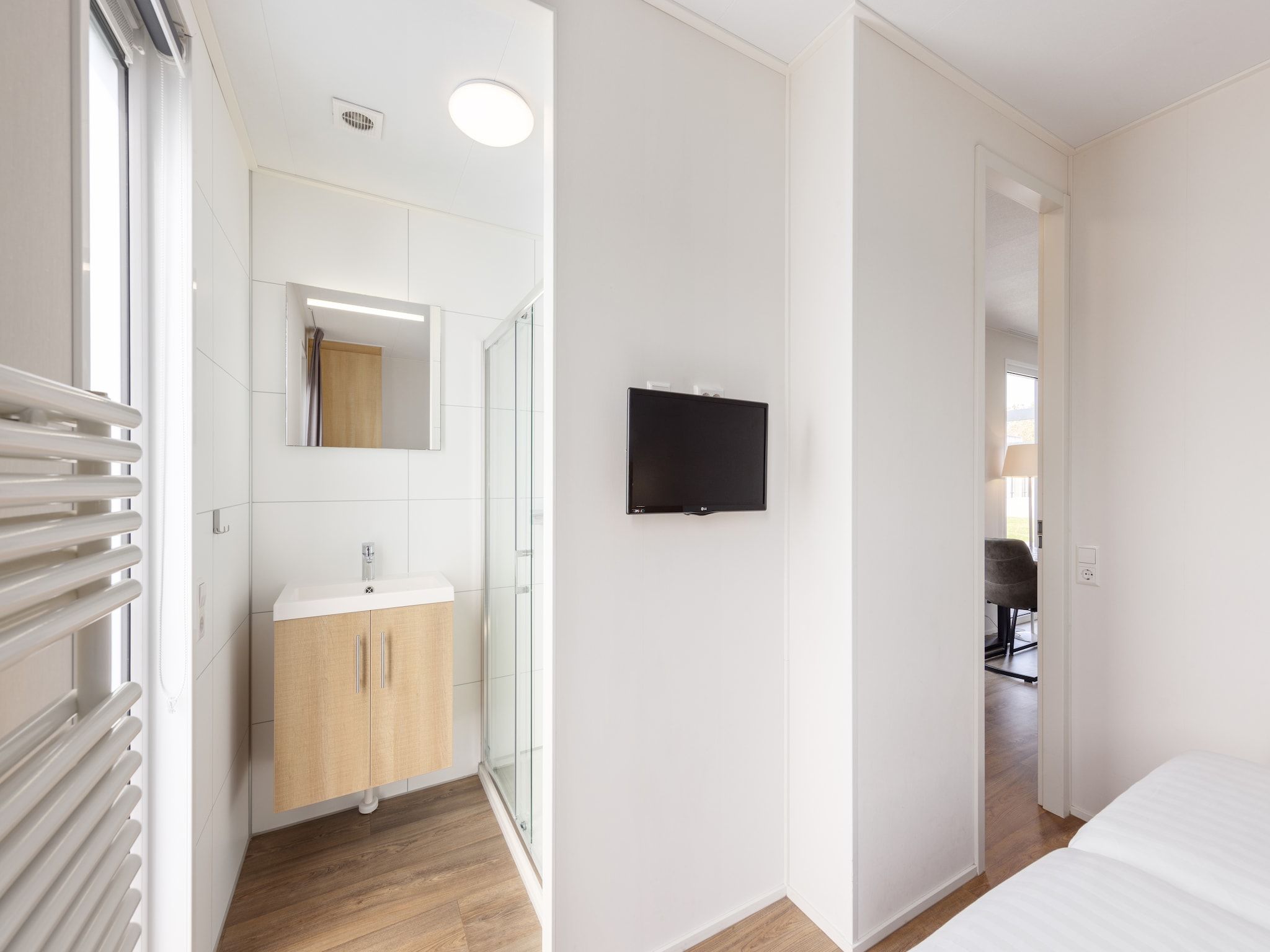 De badkamer van Vakantiepark Callassande 1 in Callantsoog