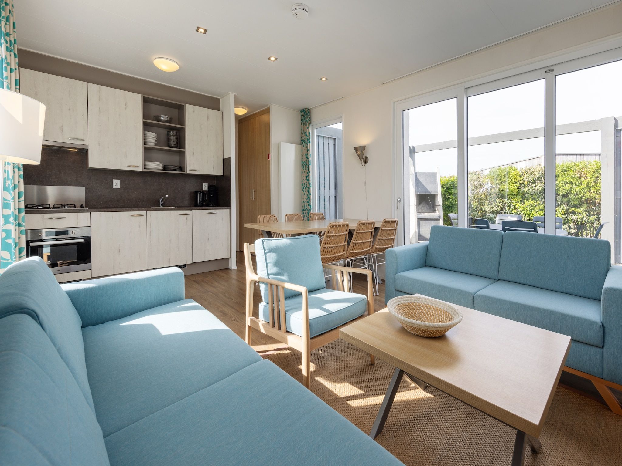 De woonkamer van Vakantiepark Callassande 2 in Callantsoog