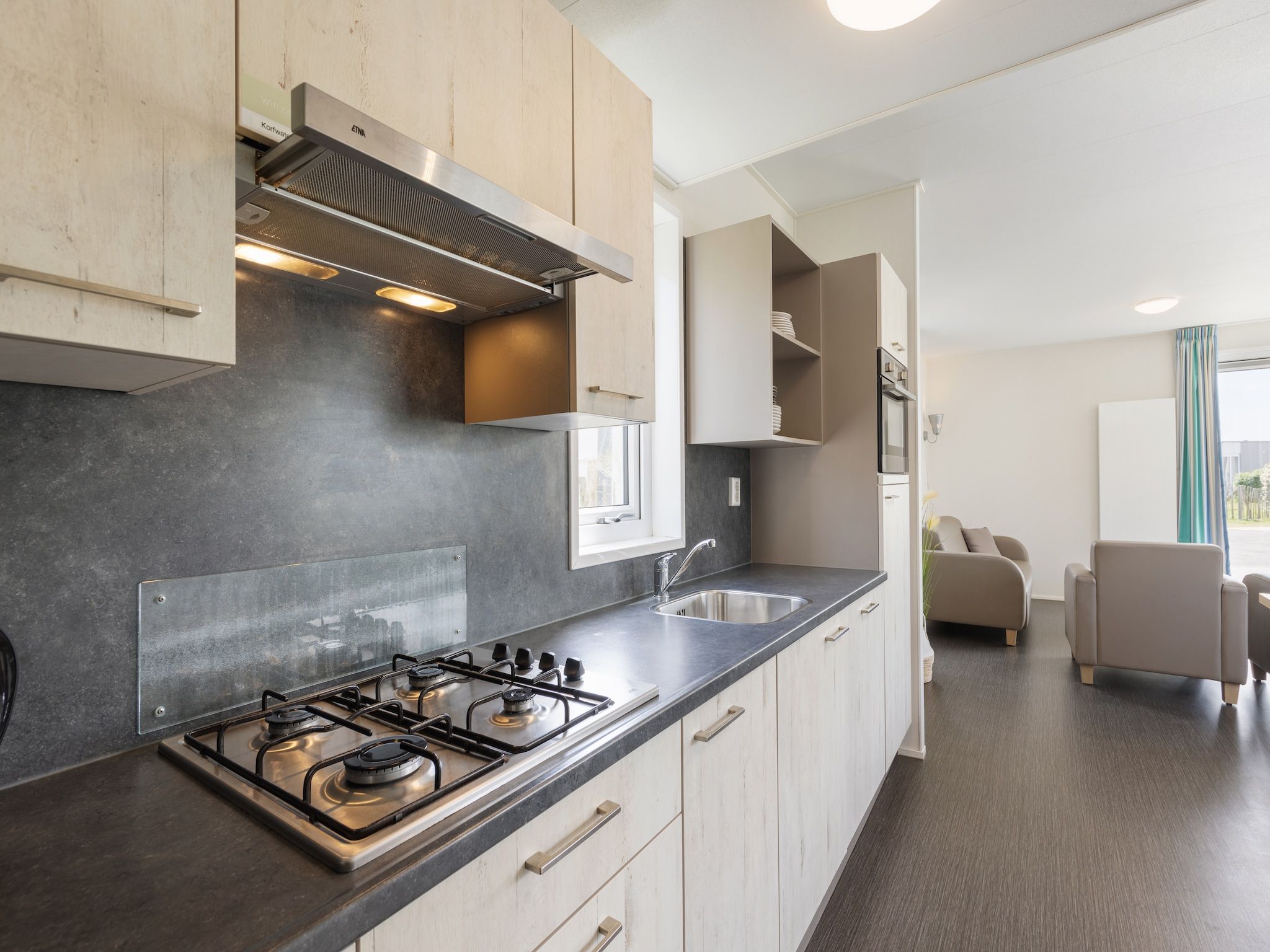 De keuken van Vakantiepark Callassande 3 in Callantsoog