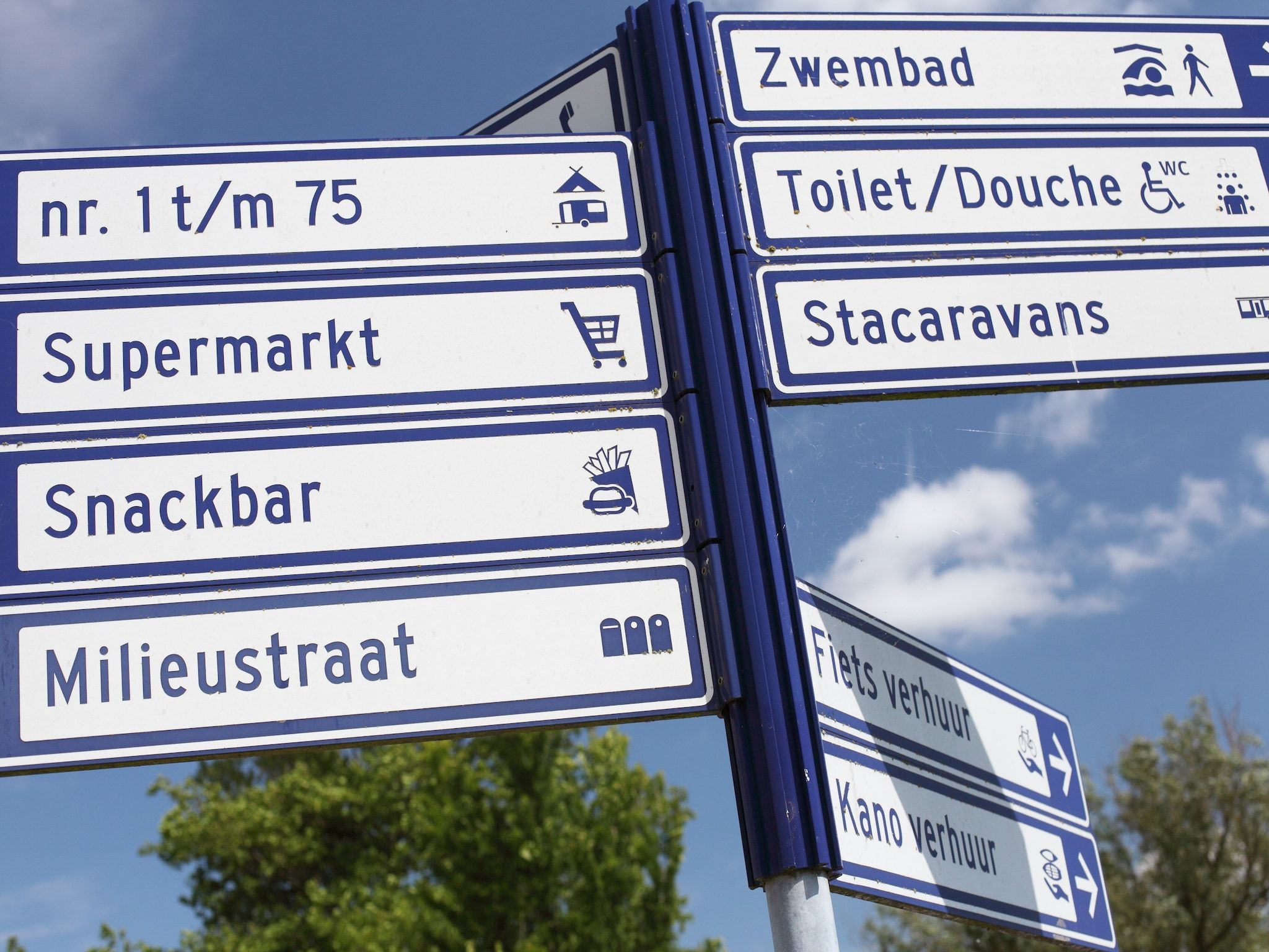 Parkfaciliteiten bij Vakantiepark Zeebad 8 in Breskens