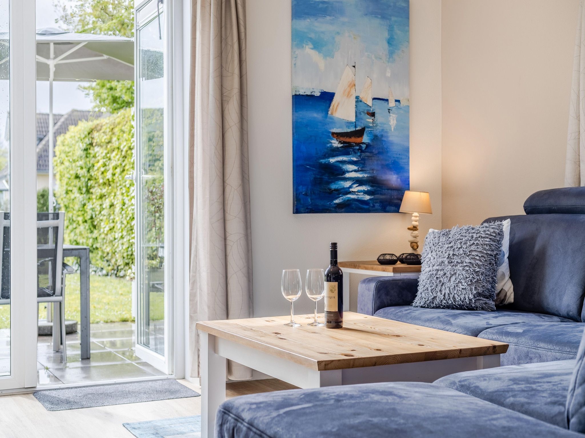 De woonkamer van Noordzee Résidence De Banjaard 13 in Kamperland