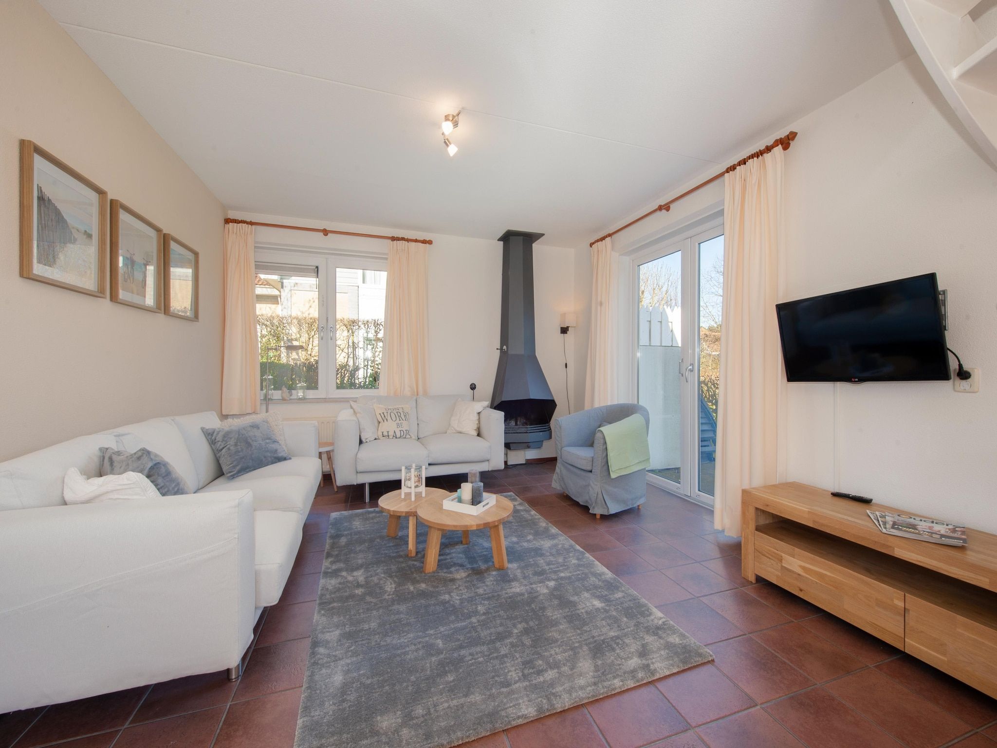 De woonkamer van Noordzee Résidence De Banjaard 14 in Kamperland