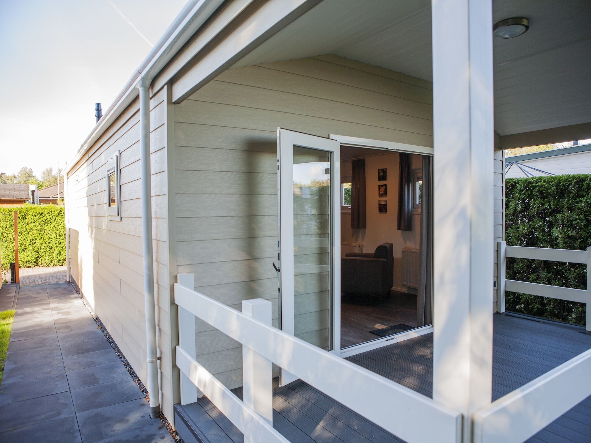 De buitenkant van Recreatiepark de Boshoek 22 in Voorthuizen