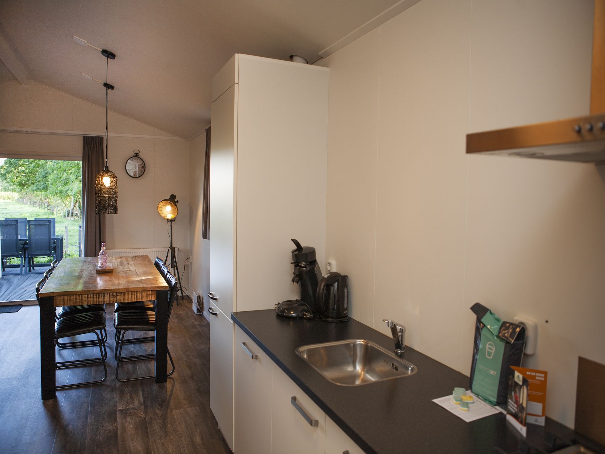 De keuken van Recreatiepark de Boshoek 22 in Voorthuizen