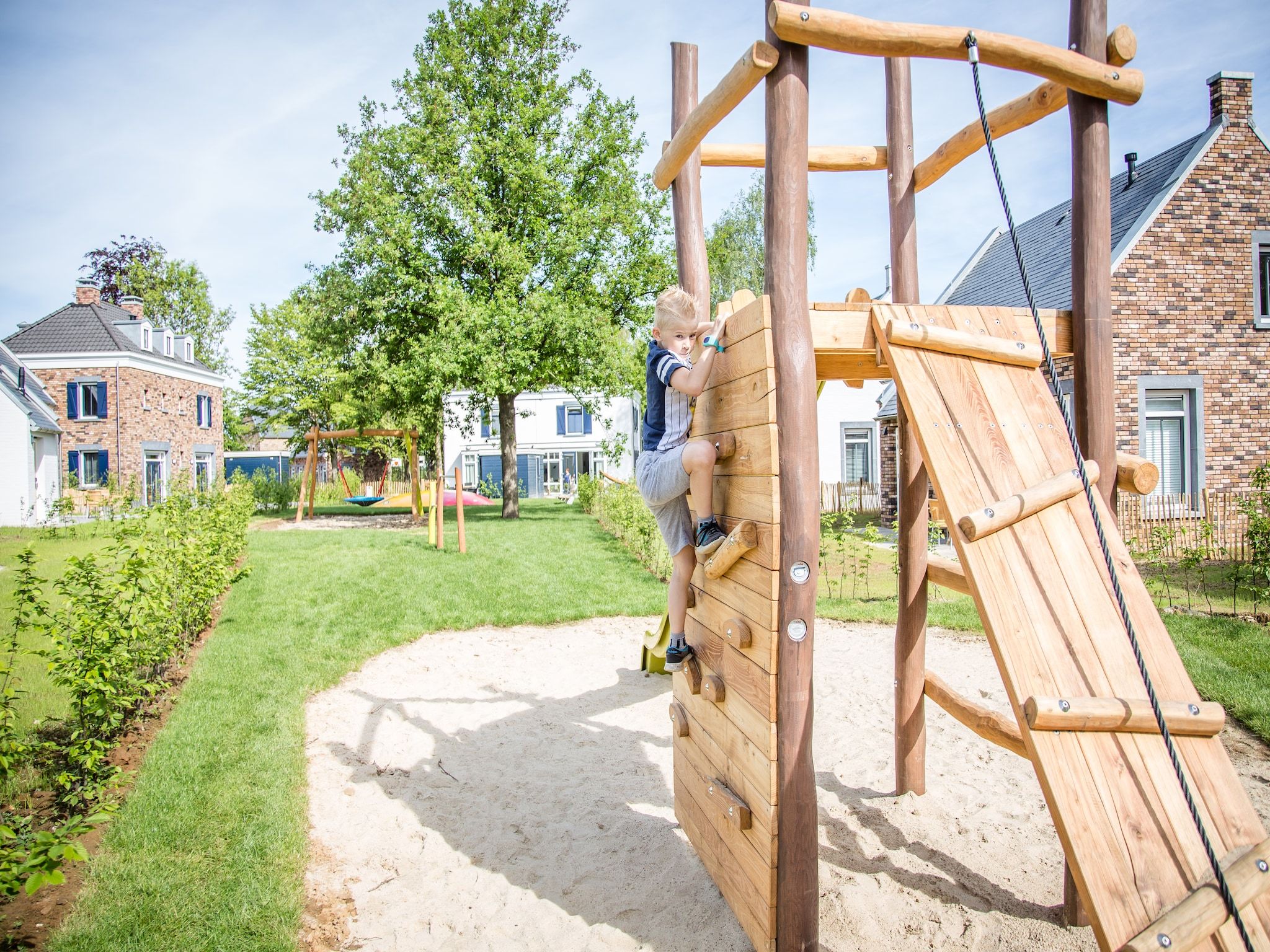 De tuin van Resort Maastricht 11 in Maastricht