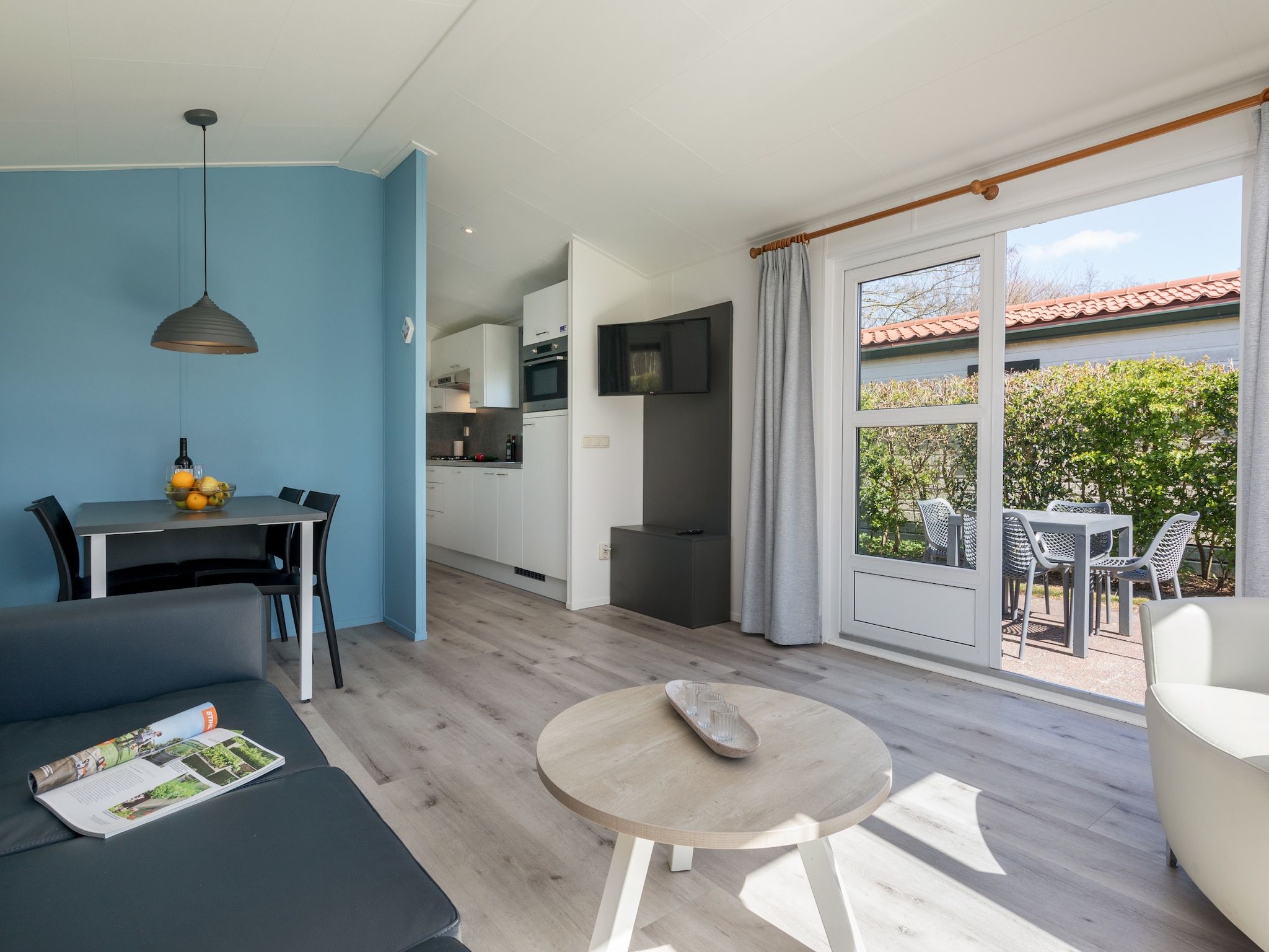 De woonkamer van Kustpark Texel 5 in De Koog