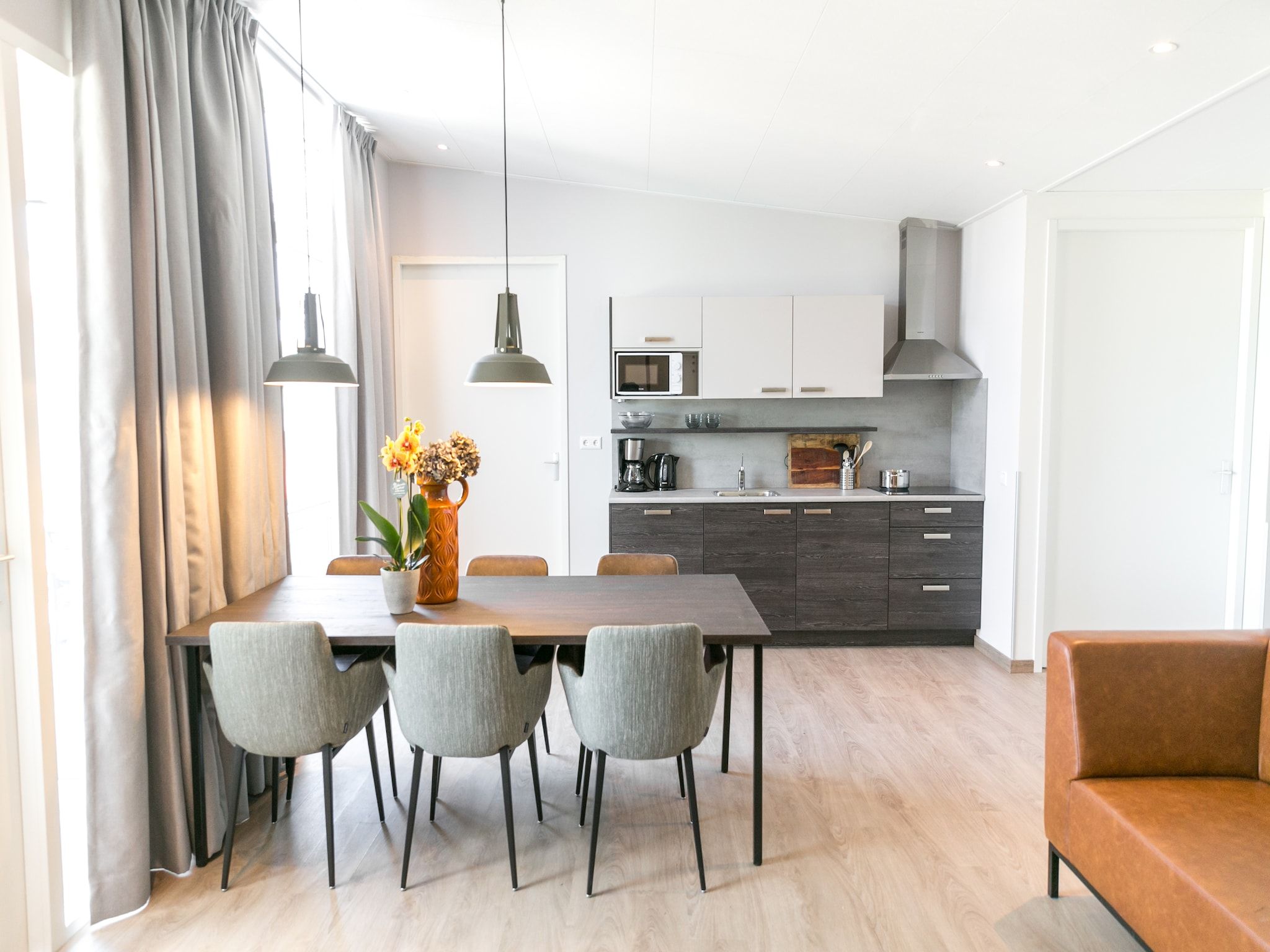 De keuken van Strandpark Vlugtenburg 7 in 's-Gravenzande