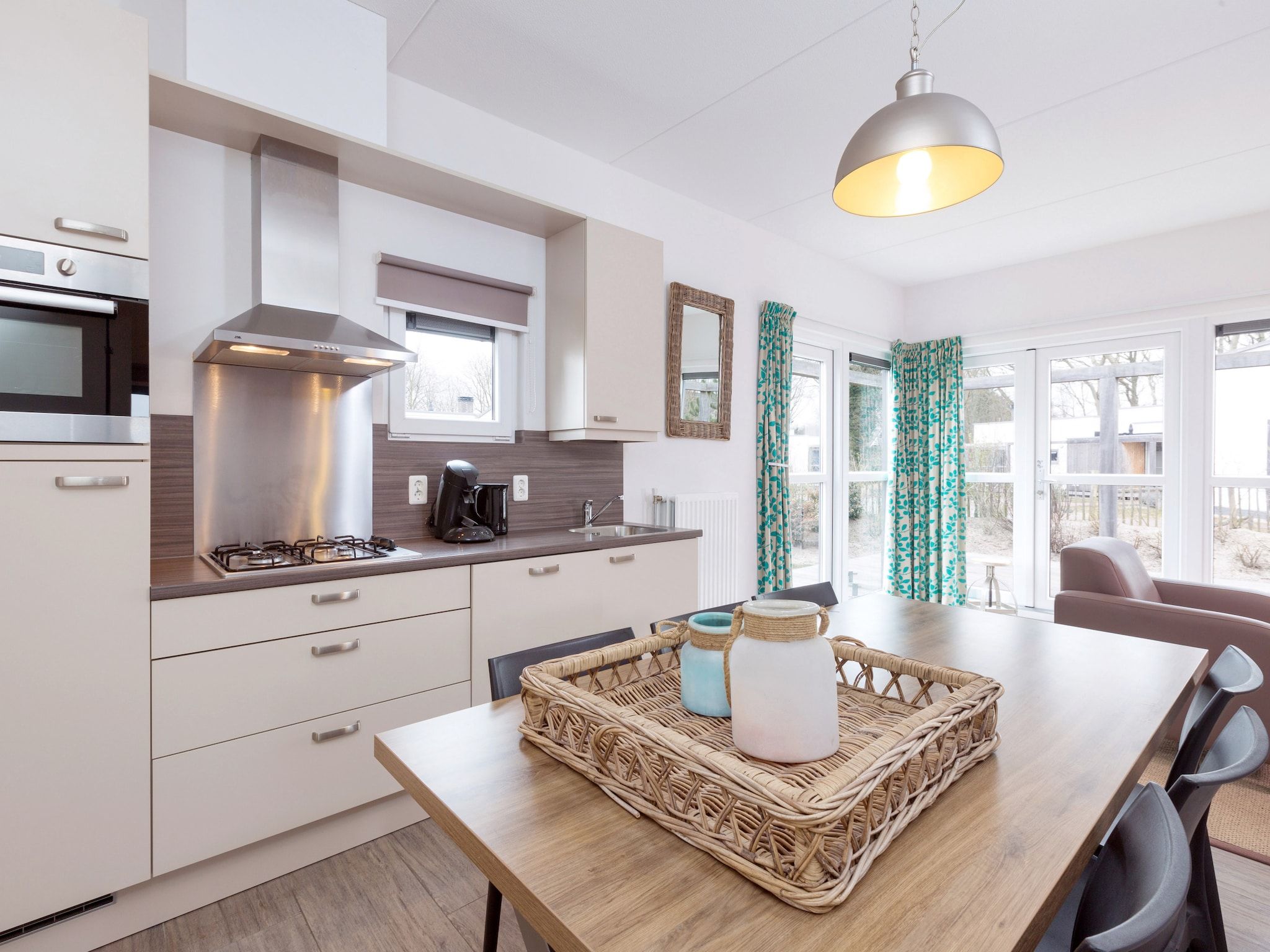 De keuken van Strandpark Duynhille 4 in Ouddorp