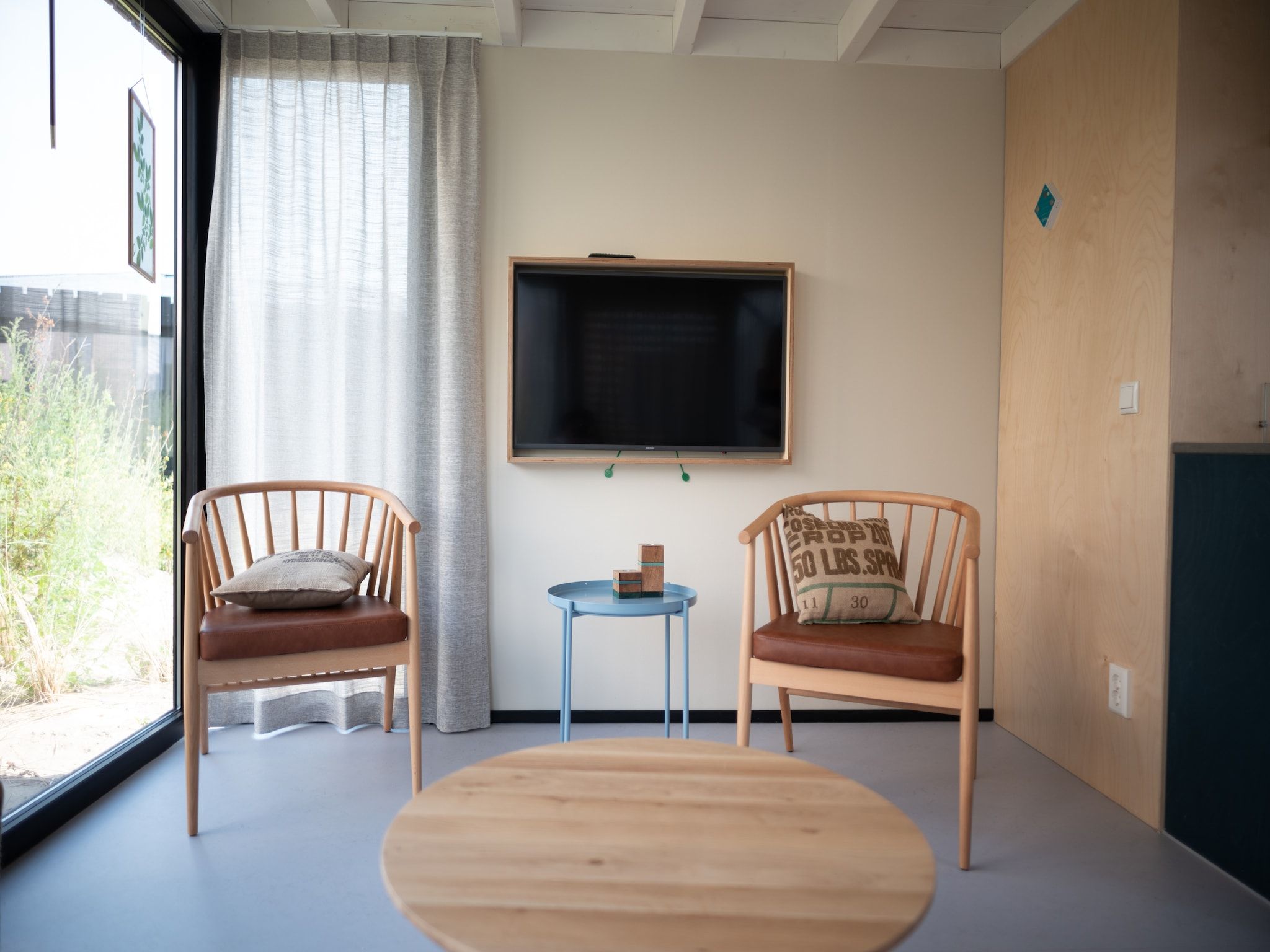 De woonkamer van Sea Lodges Zandvoort  4 in Zandvoort