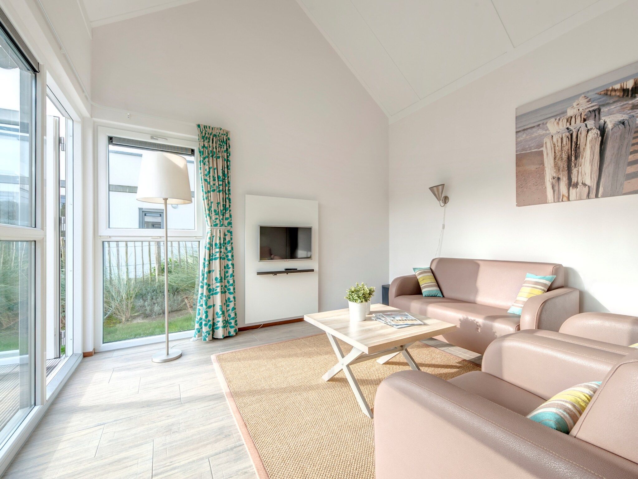 De woonkamer van Strandpark Duynhille 5 in Ouddorp