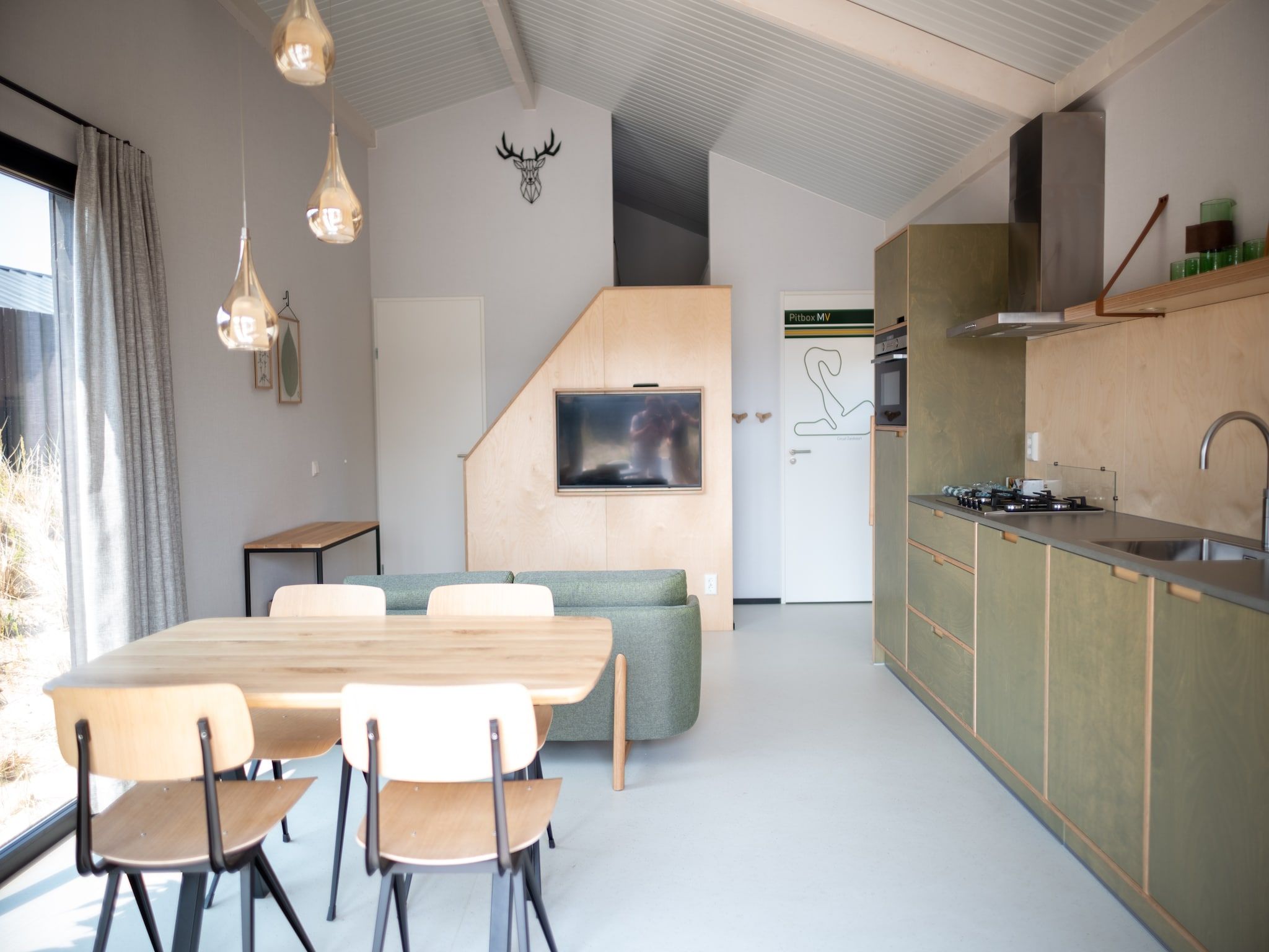 De keuken van Sea Lodges Zandvoort 3 in Zandvoort