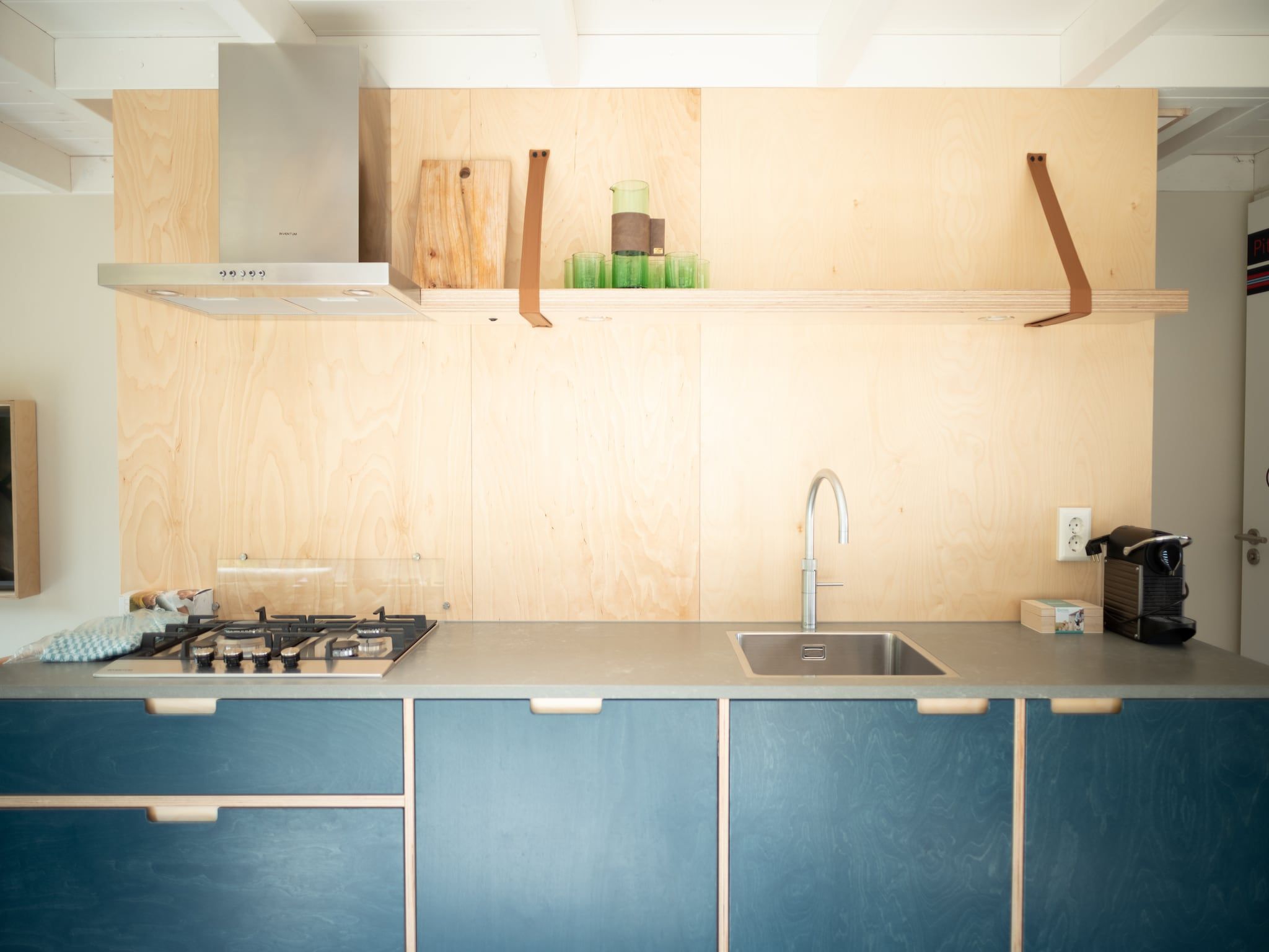 De keuken van Sea Lodges Zandvoort 9 in Zandvoort