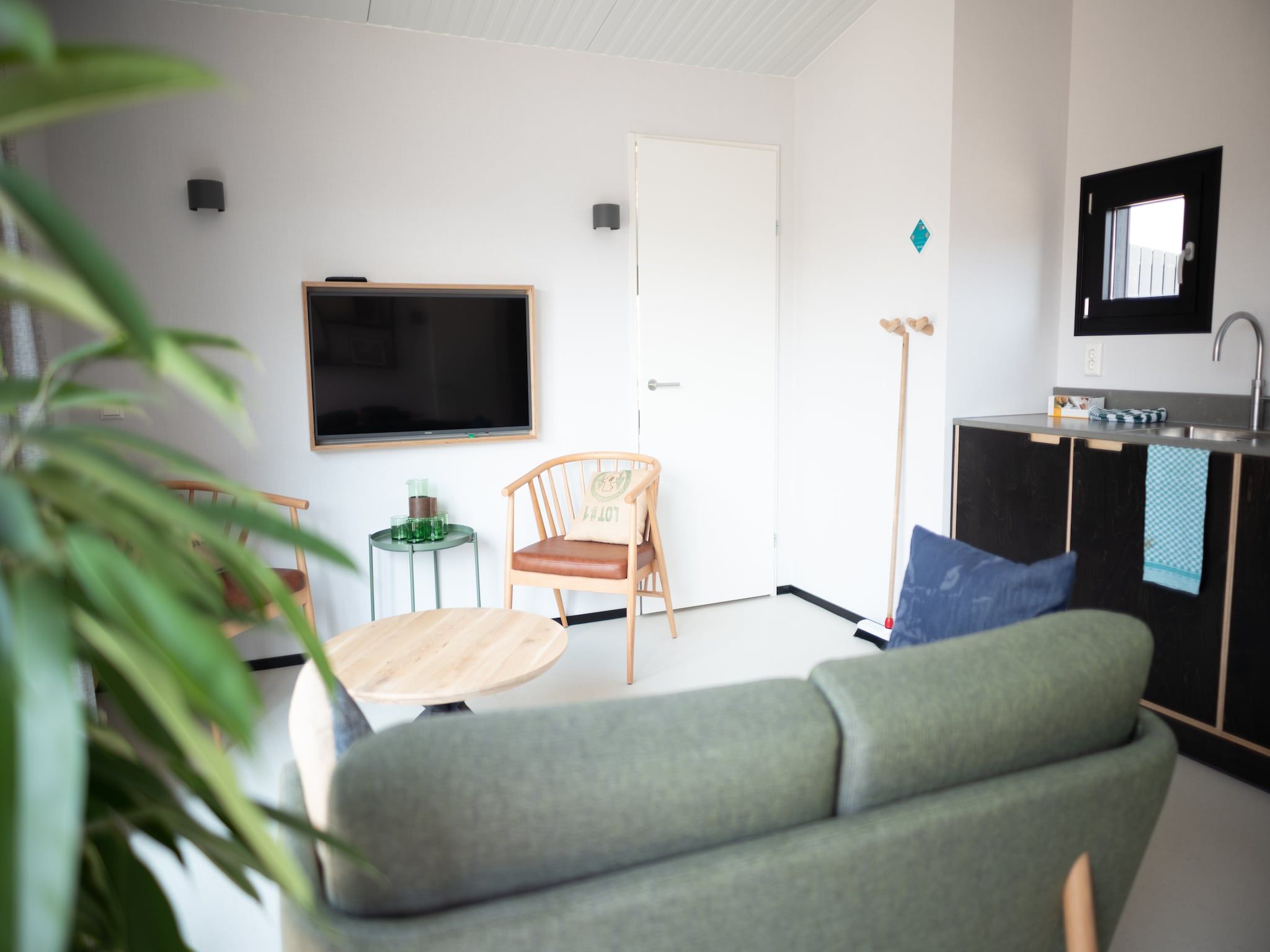 De woonkamer van Sea Lodges Zandvoort 3 in Zandvoort