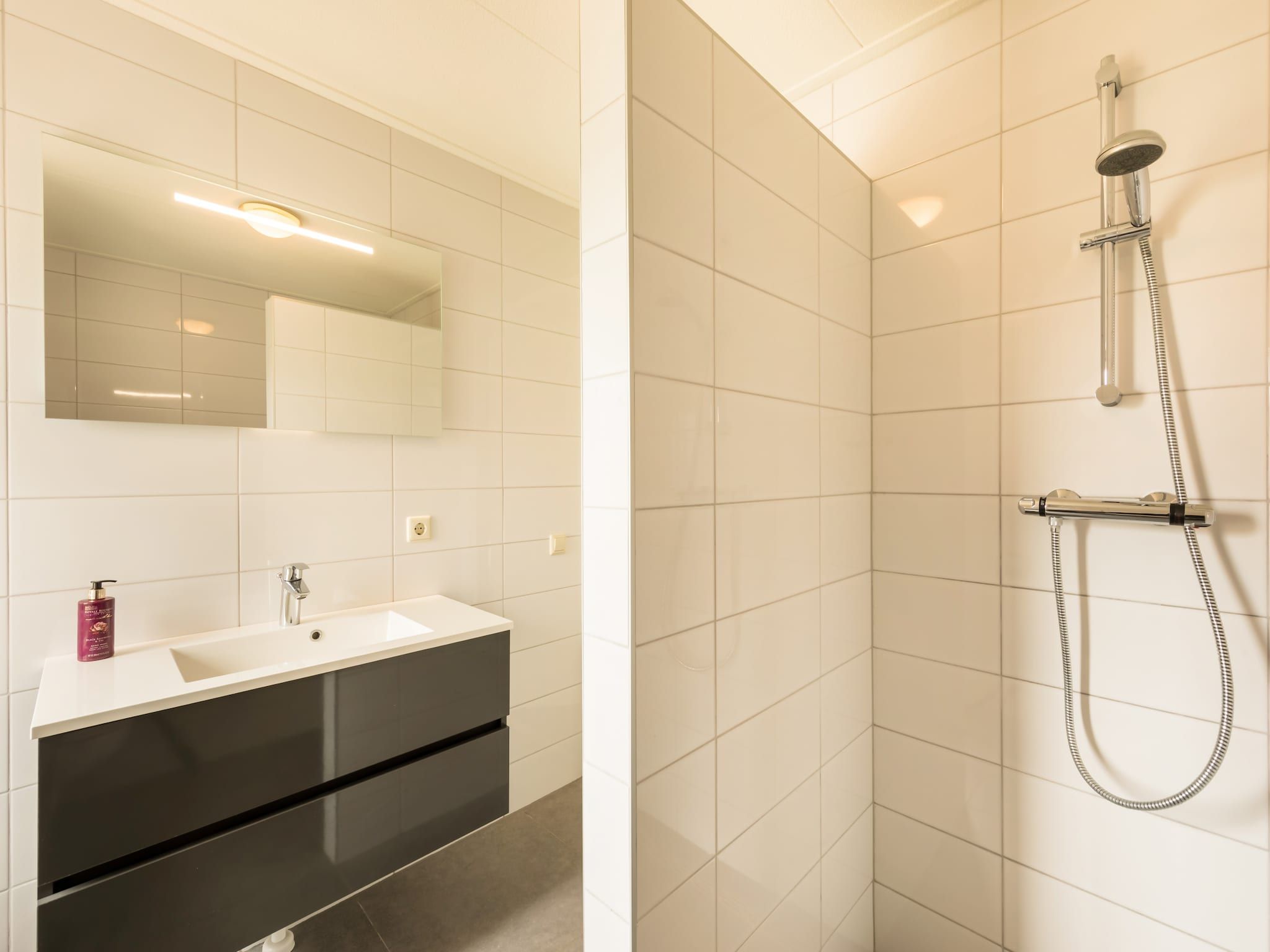 De badkamer van Vakantiepark De Heeren van 's Gravensande 2 in 's-Gravenzande