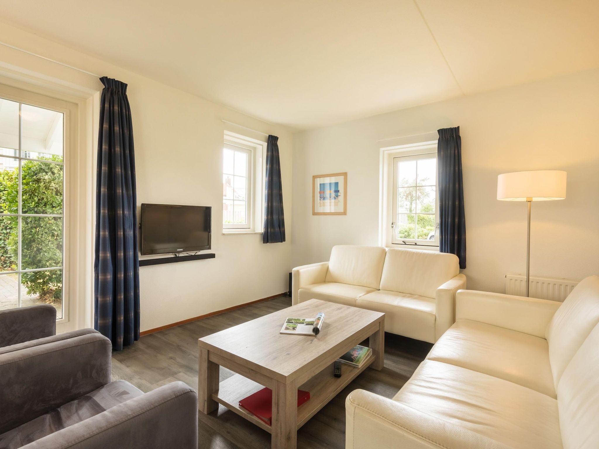 De woonkamer van Vakantiepark De Heeren van 's Gravensande 2 in 's-Gravenzande