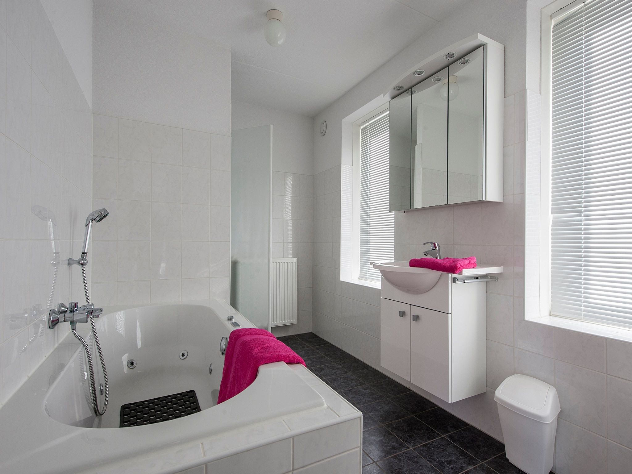 De badkamer van Aquadelta 38 in Bruinisse