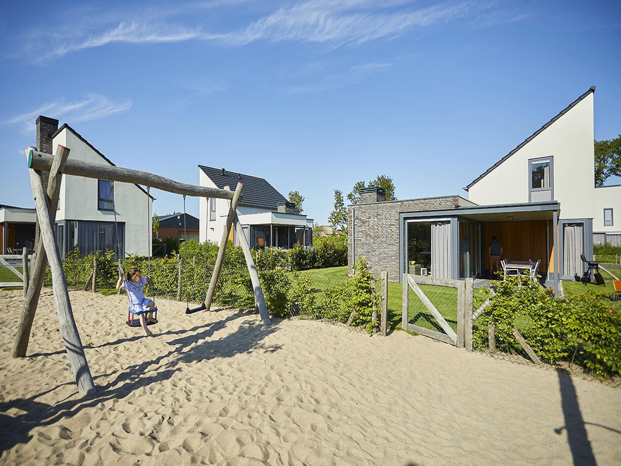 De tuin van Buitenhof De Leistert 20 in Roggel