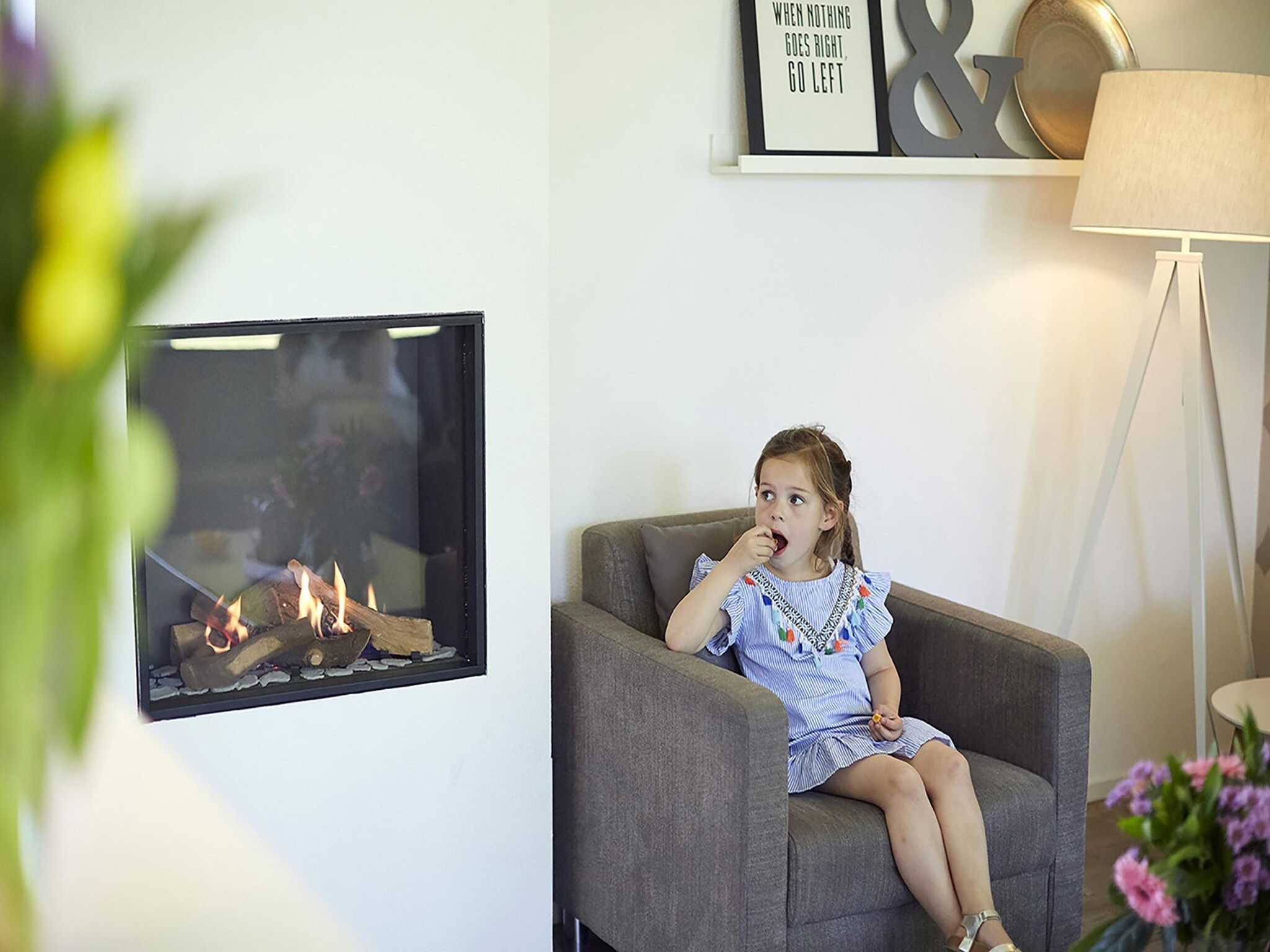 De woonkamer van Buitenhof De Leistert 24 in Roggel