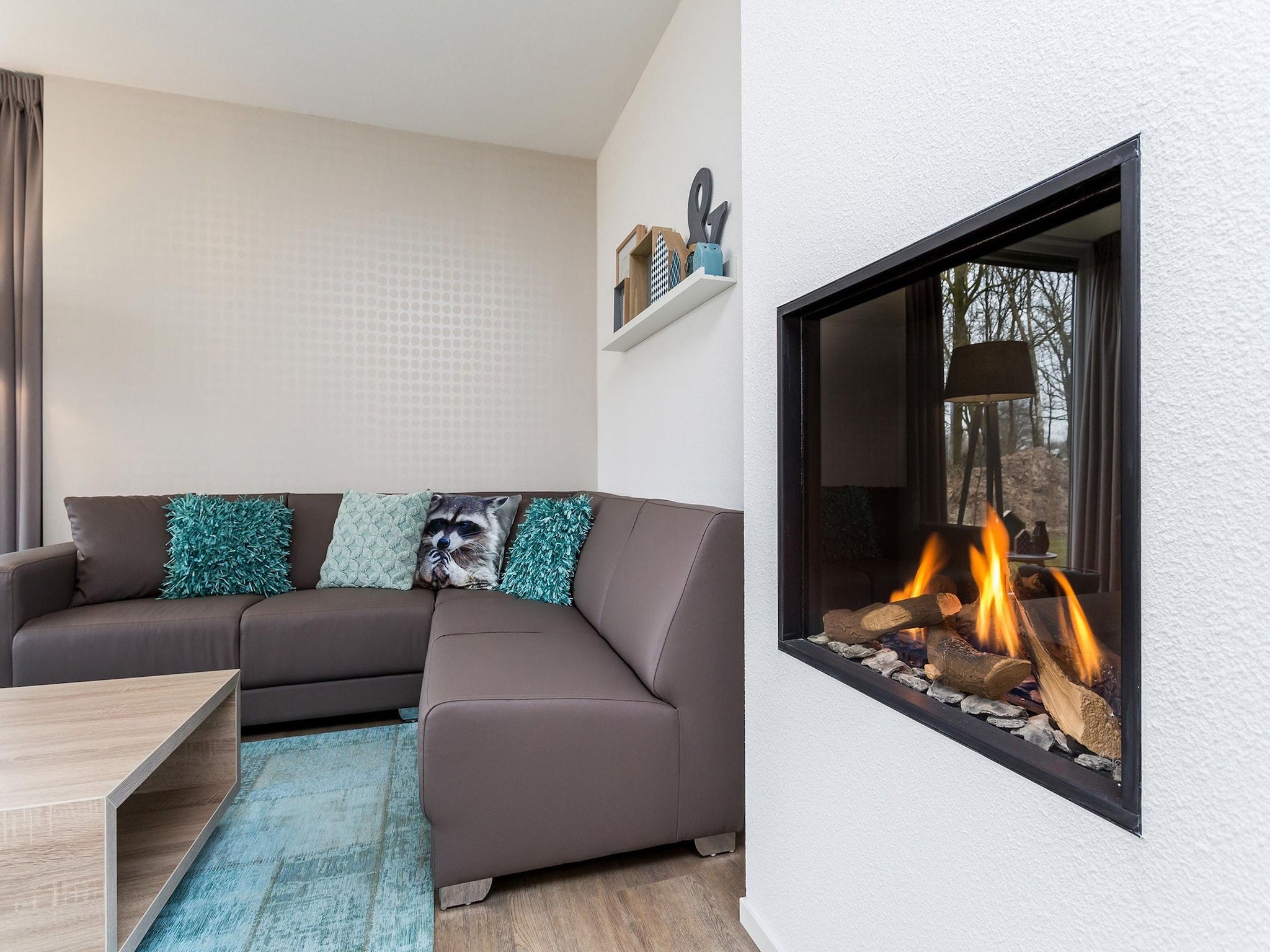 De woonkamer van Buitenhof De Leistert 24 in Roggel